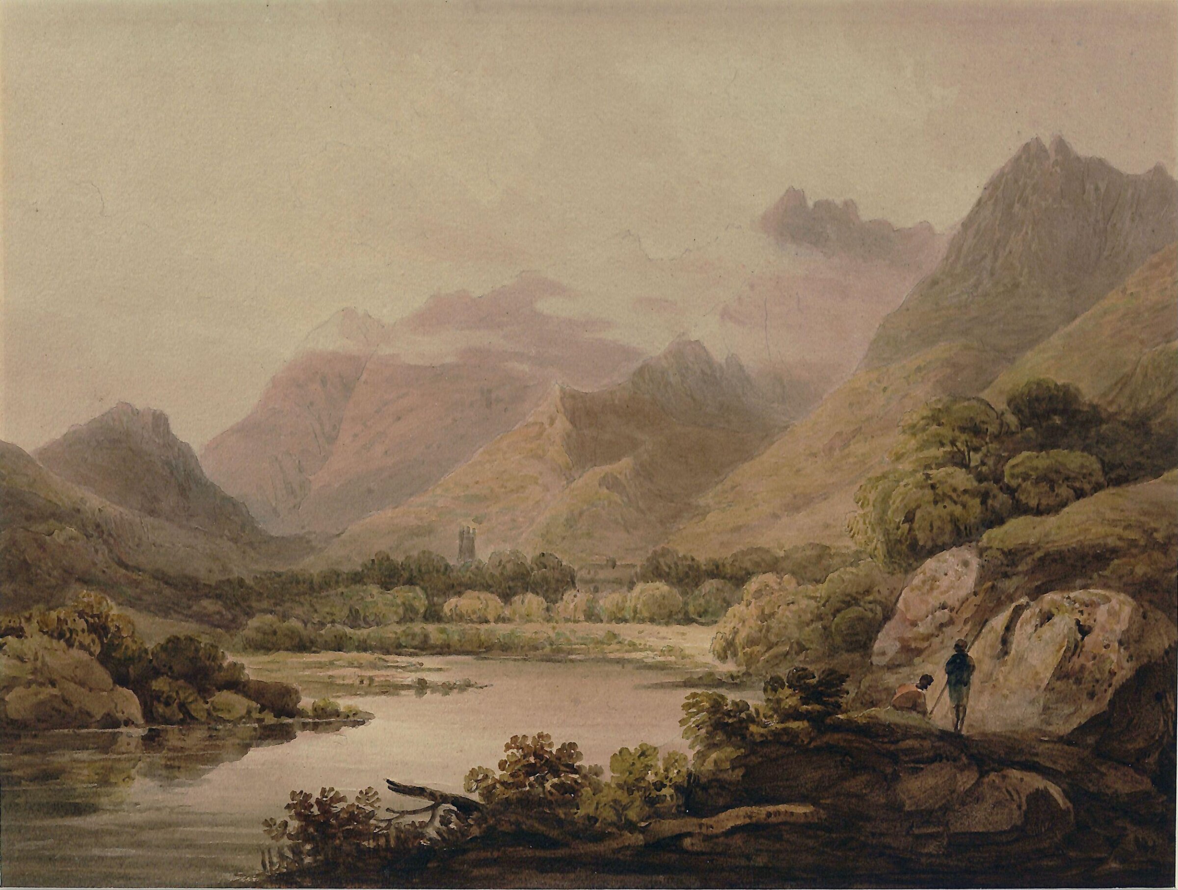 Ghirimeer on the Upper Lake of Killarney, Francis Nicholson, 1773-1844