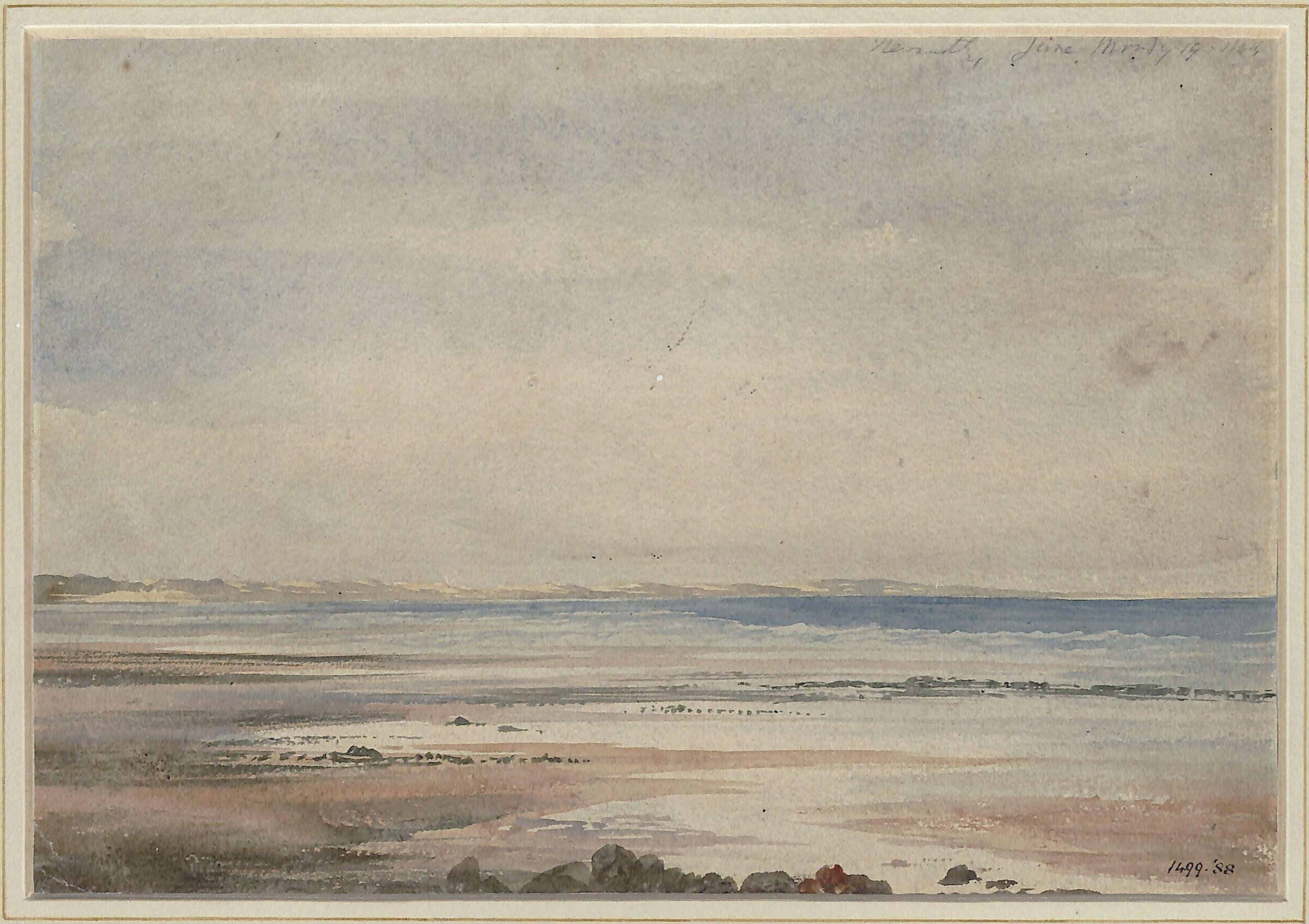 The sands of Newcastle, County Down, Andrew Nicholl, 1844