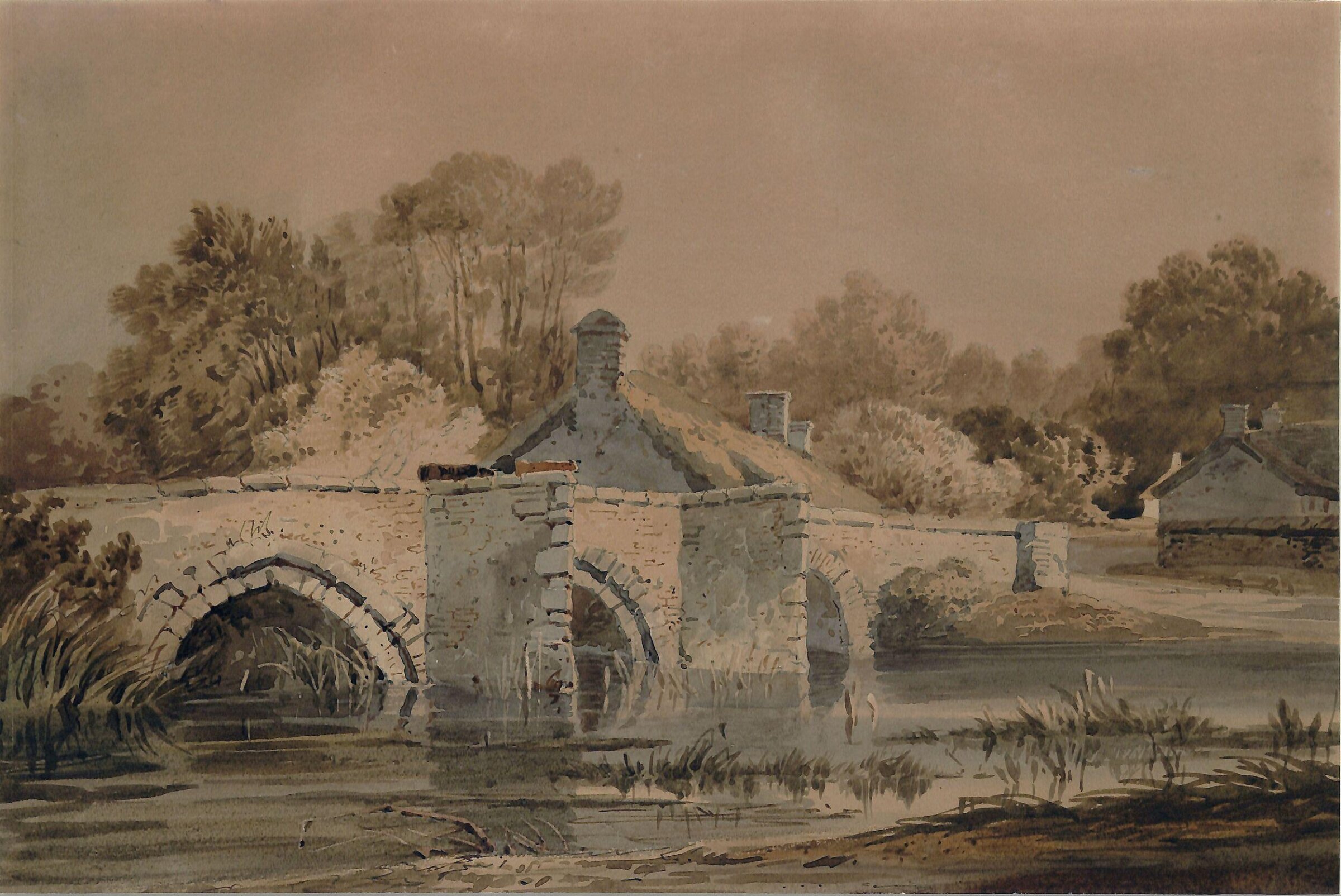 Bridge on the Ouse, near York, John Skinner Prout, 19th century