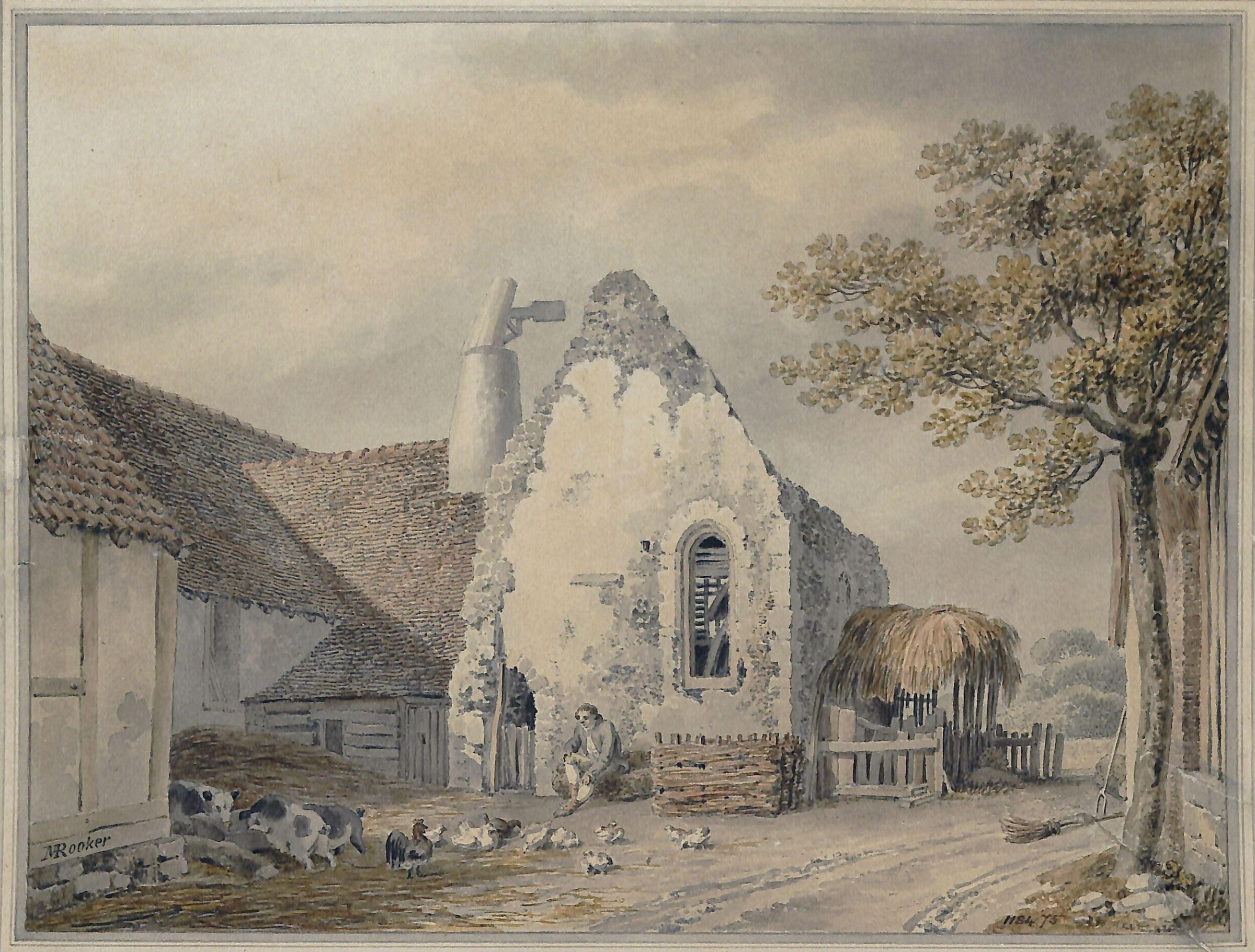 Ruins of St. Botolph's, Colchester, Rooker, ca. 1760-1801