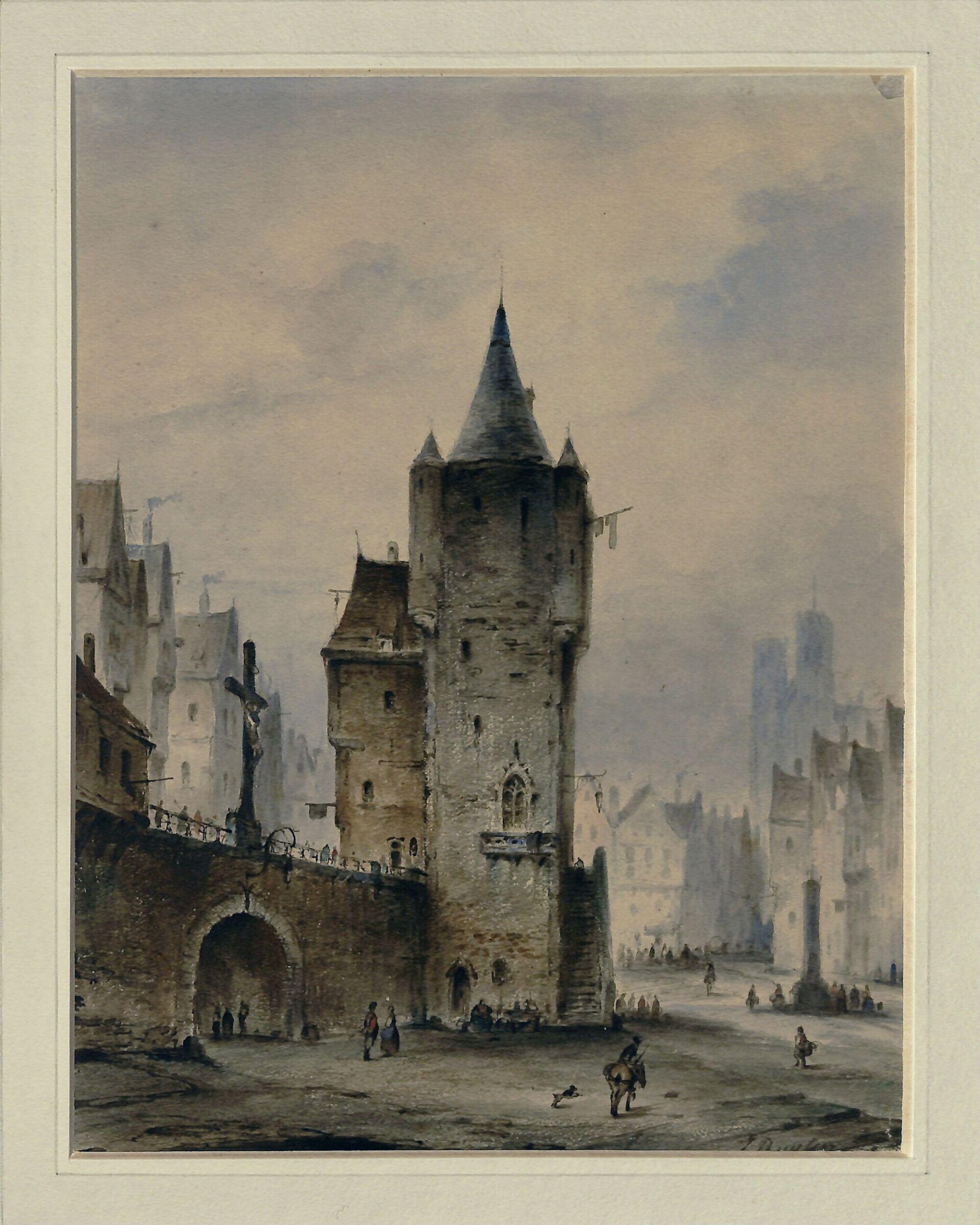 View of an Imaginary Town, Ян Мишель Рейтен, ок. 1830–1870