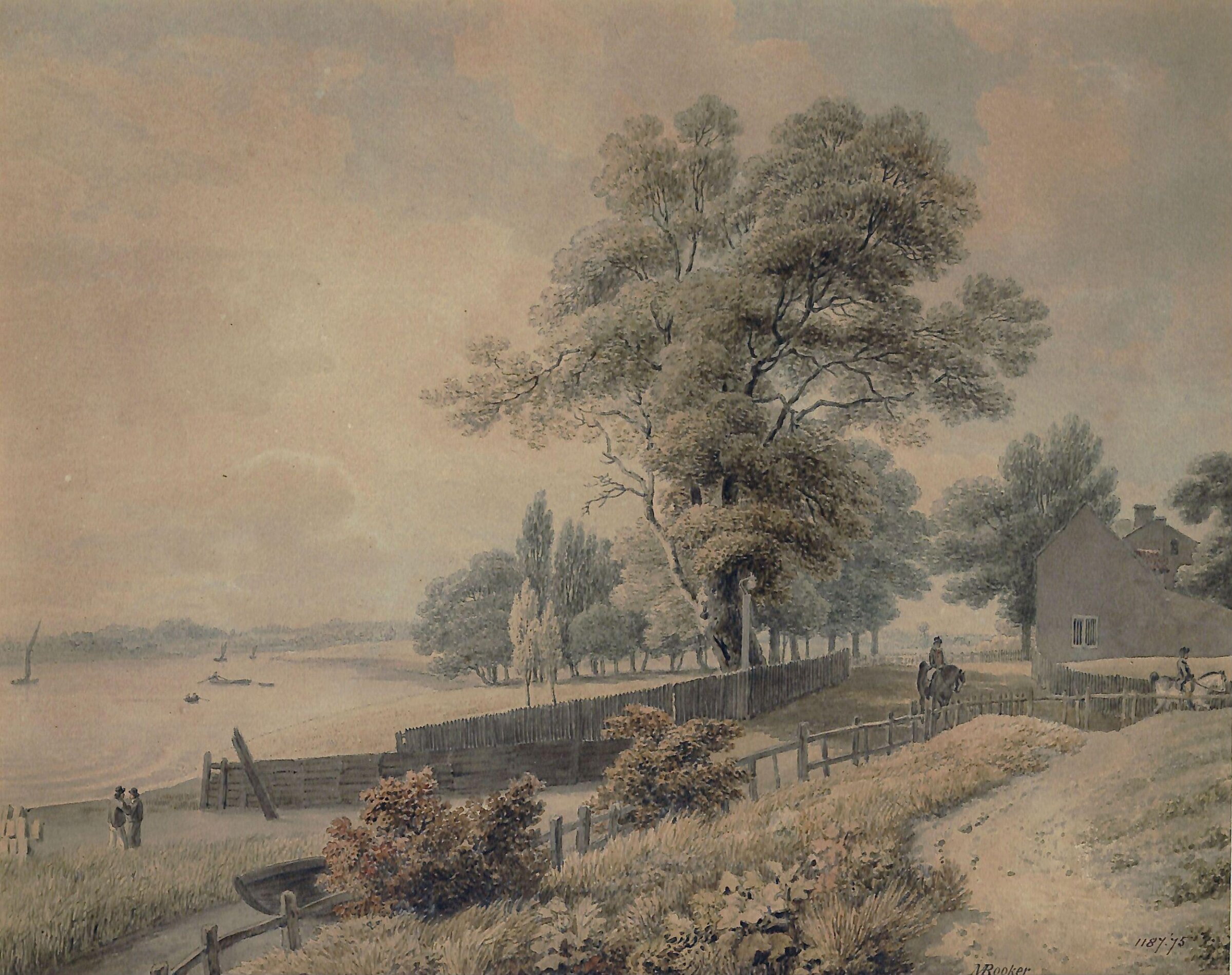 Lord Cremorne's Villa, Chelsea, Rooker, ca. 1760-1801