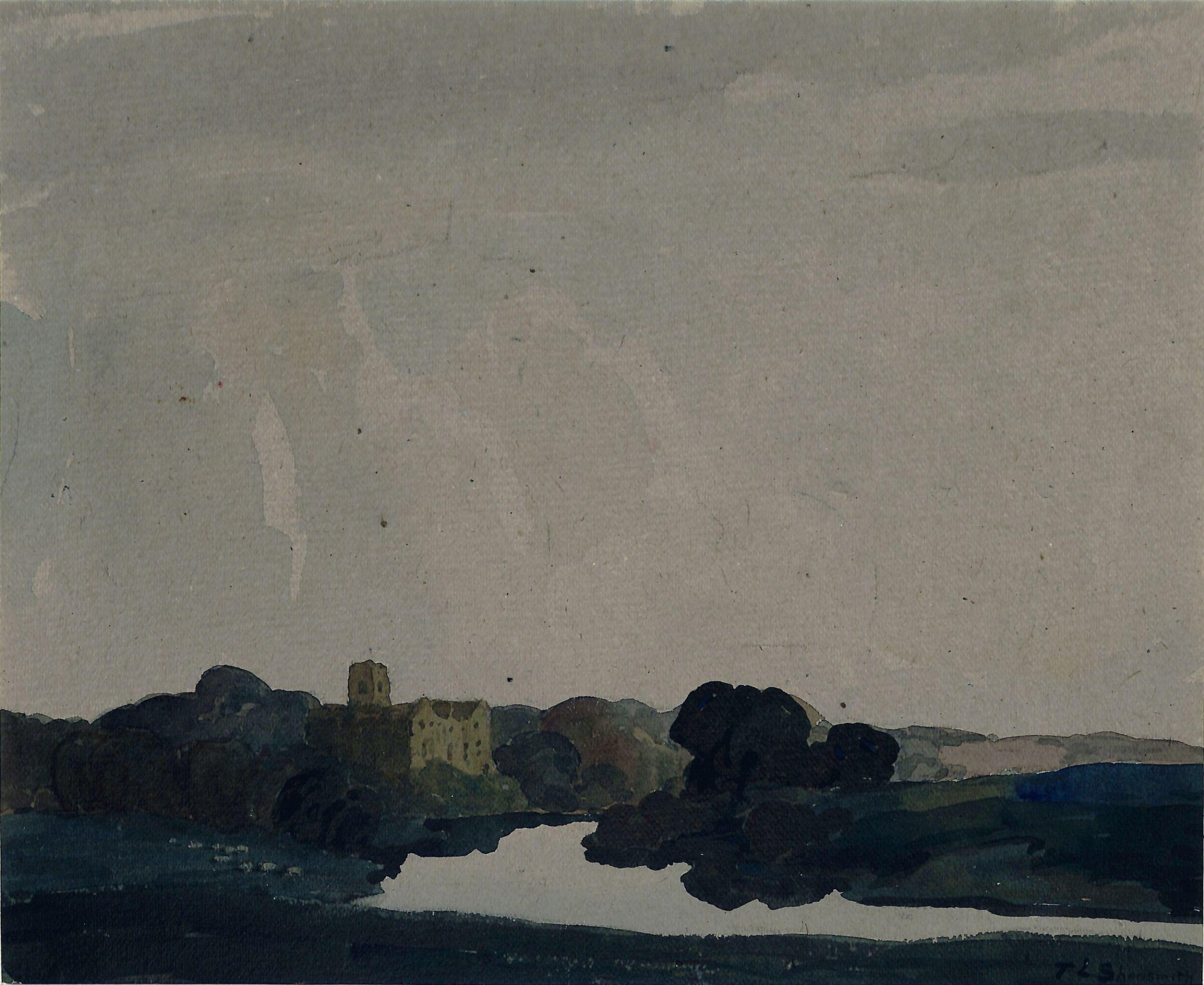 Odell Castle on the Ouse, Thurston Laidlaw Shoosmith, ca. 1900-1920