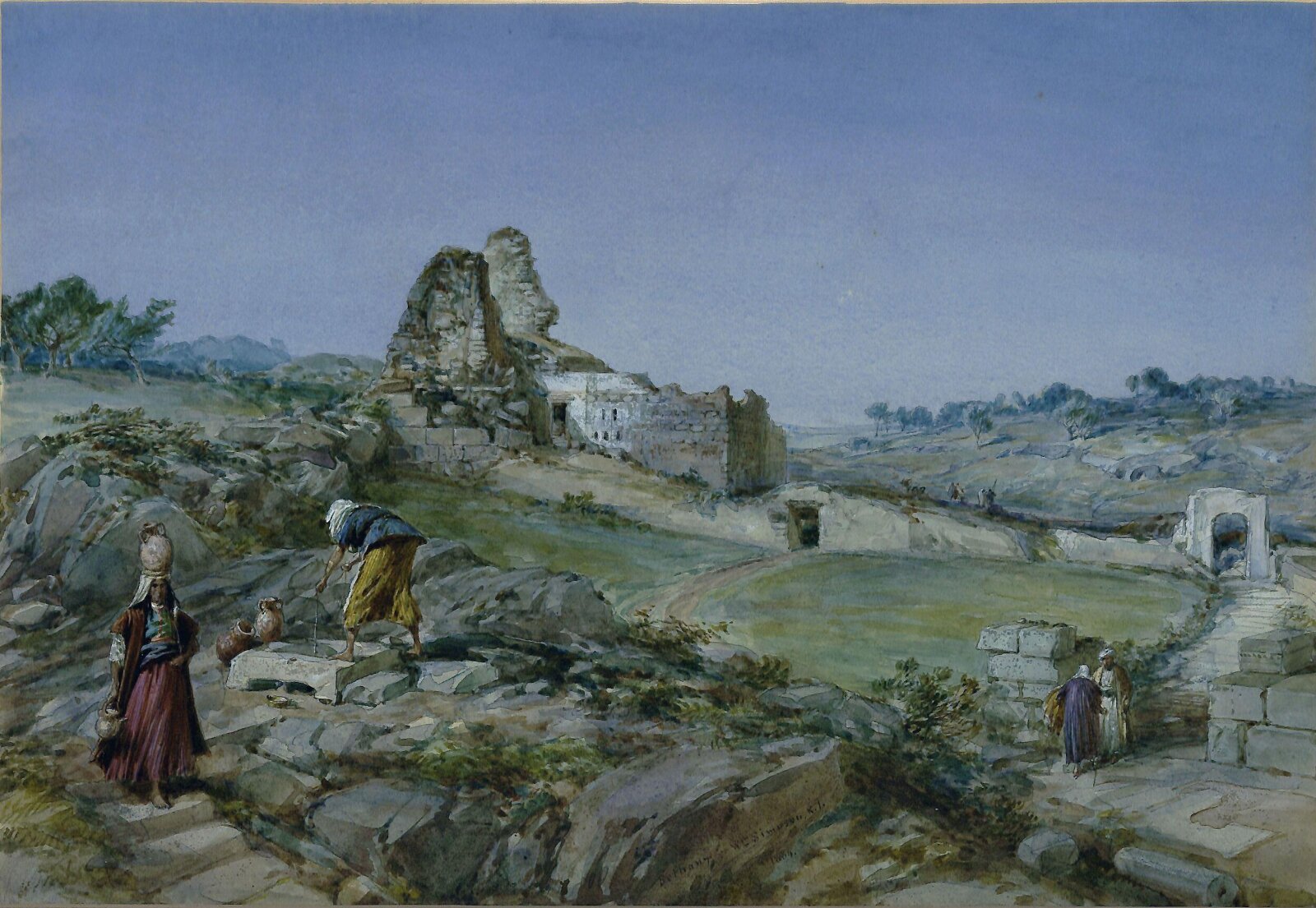 Bethany, Palestine, William Simpson, 1884