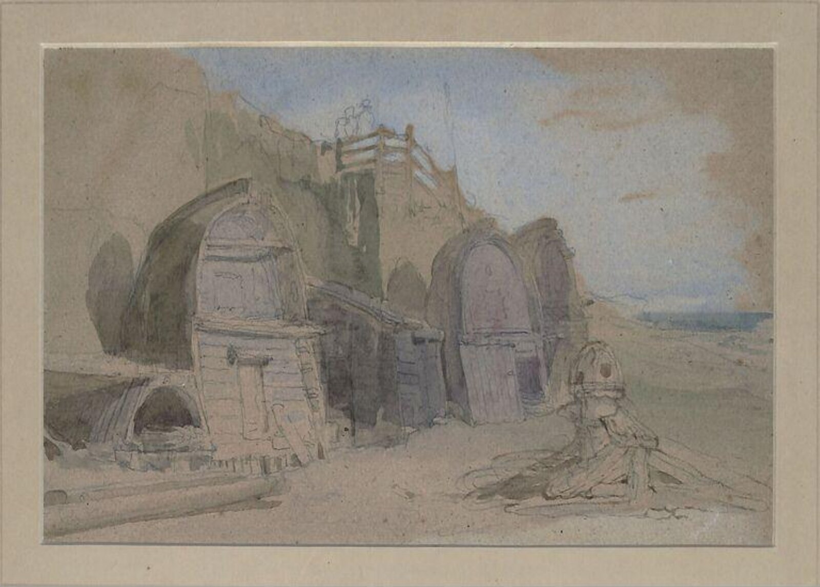 On the Beach, Brighton, Clarkson Frederick Stanfield, ca. 1820-60