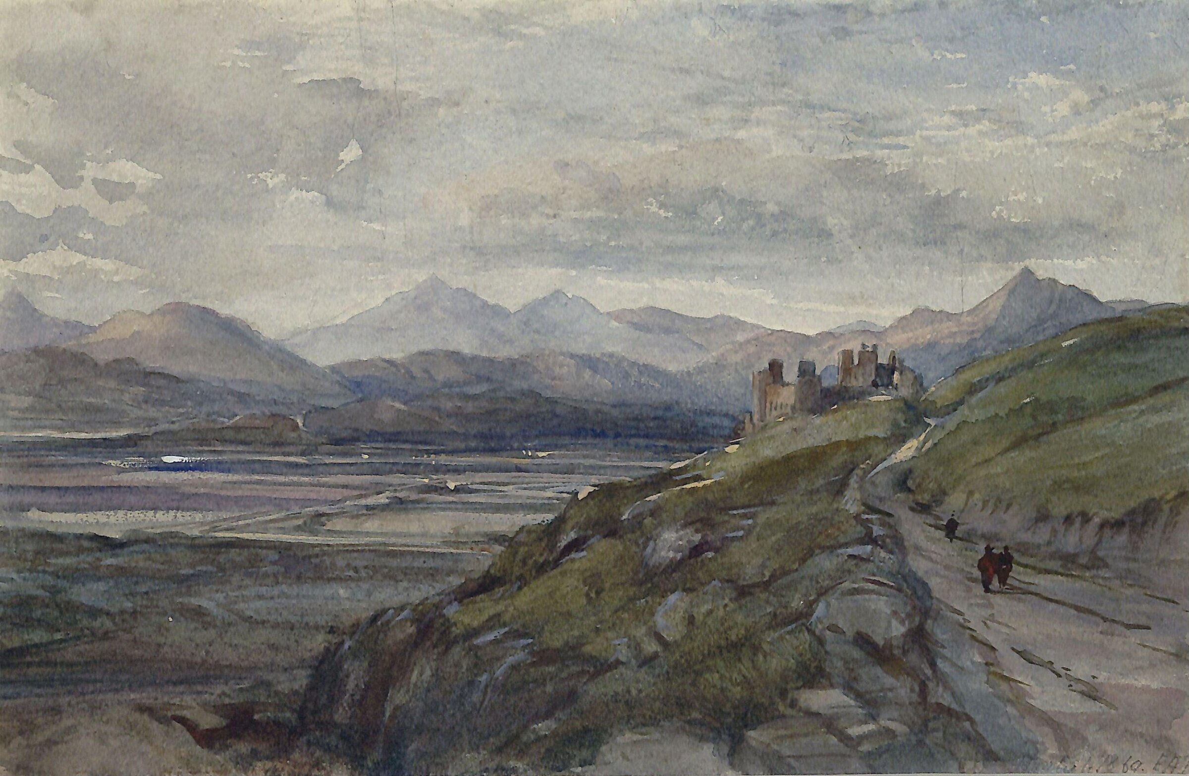 Harlech Castle, Emily A. Taggart, 1869
