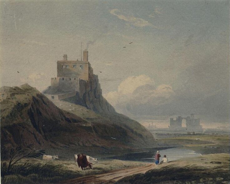 Castle at Holy Island, and Lindisfarne Abbey top image