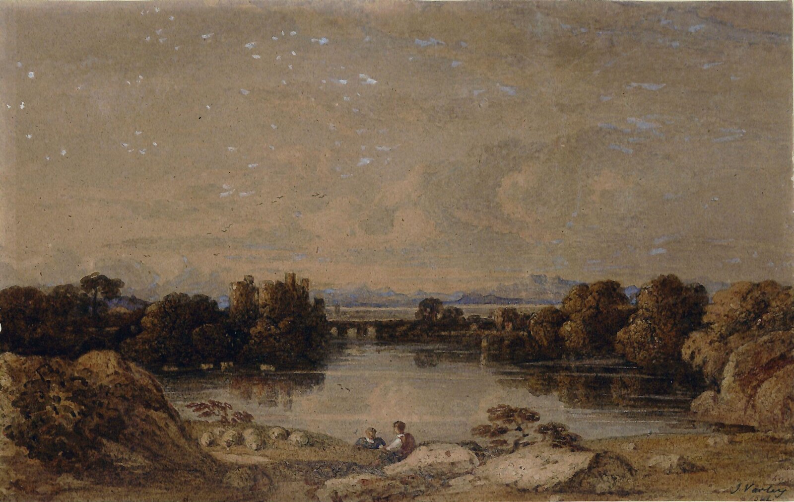 Landscape, John Varley, 1840-42