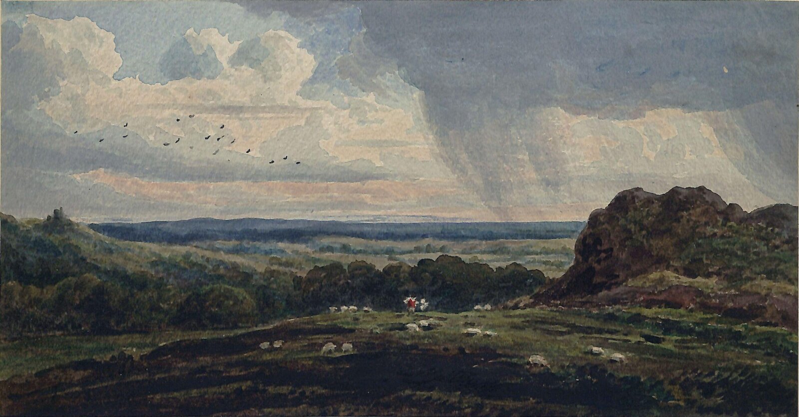 Watercolour, Benjamin West, mid-18th century - early 19th century