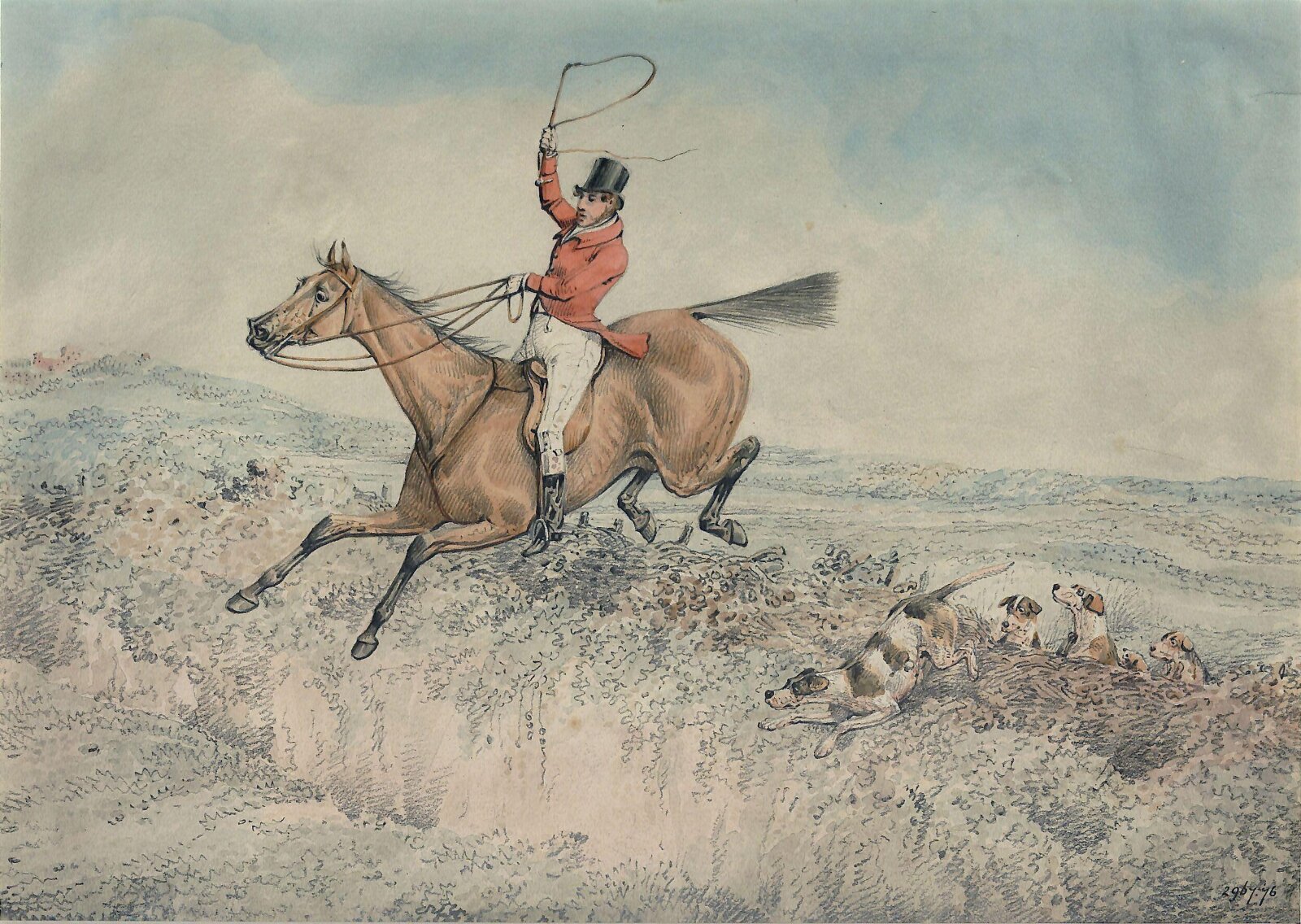 Fox hunting, Henry Alken, ca. 1805-51