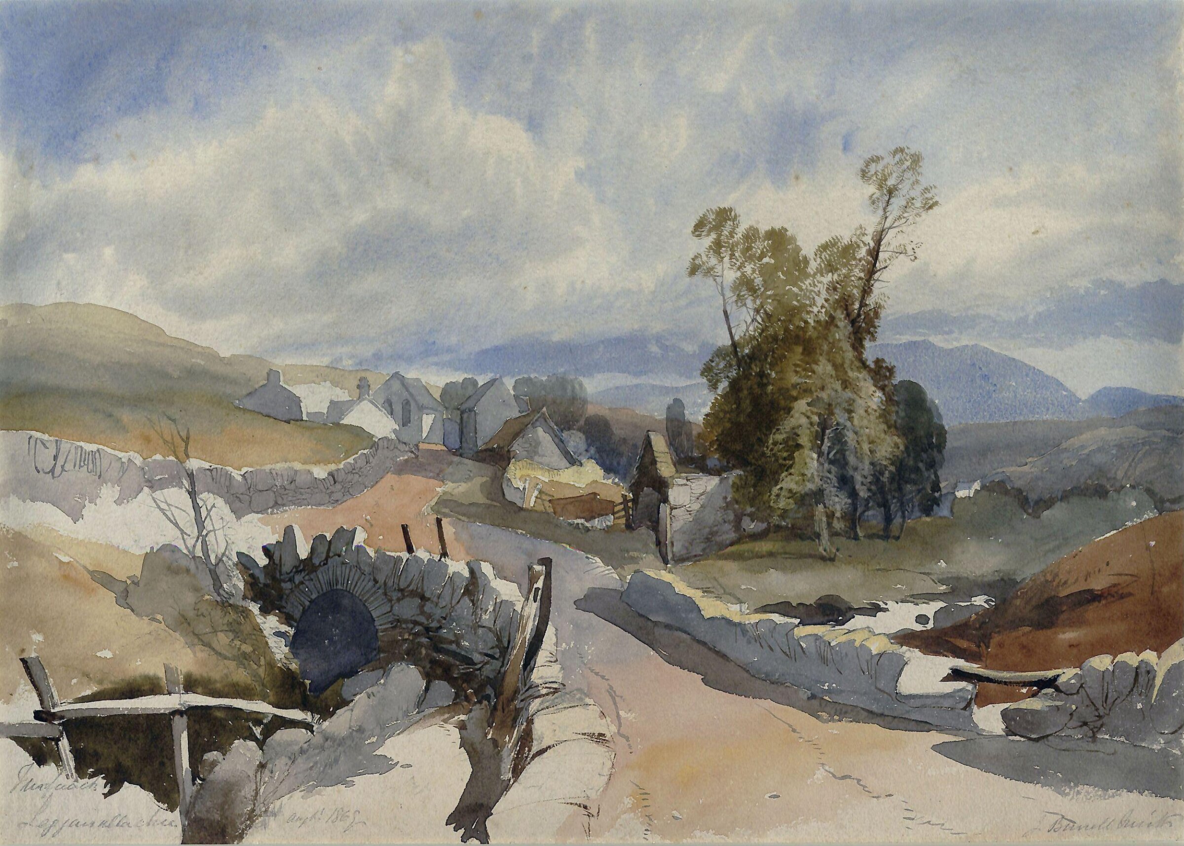 A Village Street, James Burrell Smith, 1869