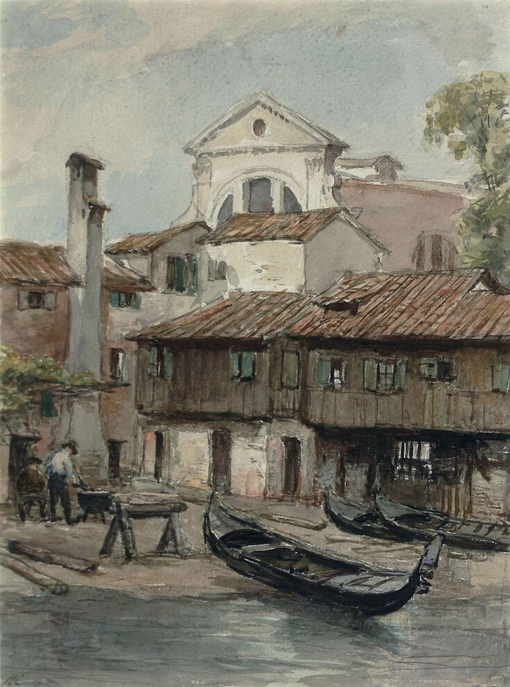 Shipyard near the Church of San Trovaso, Venice top image
