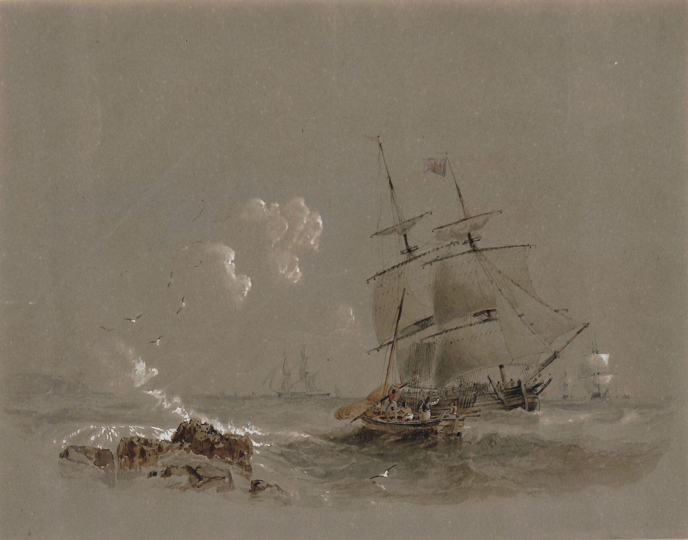 Shipping, James Wilson Carmichael, 1841