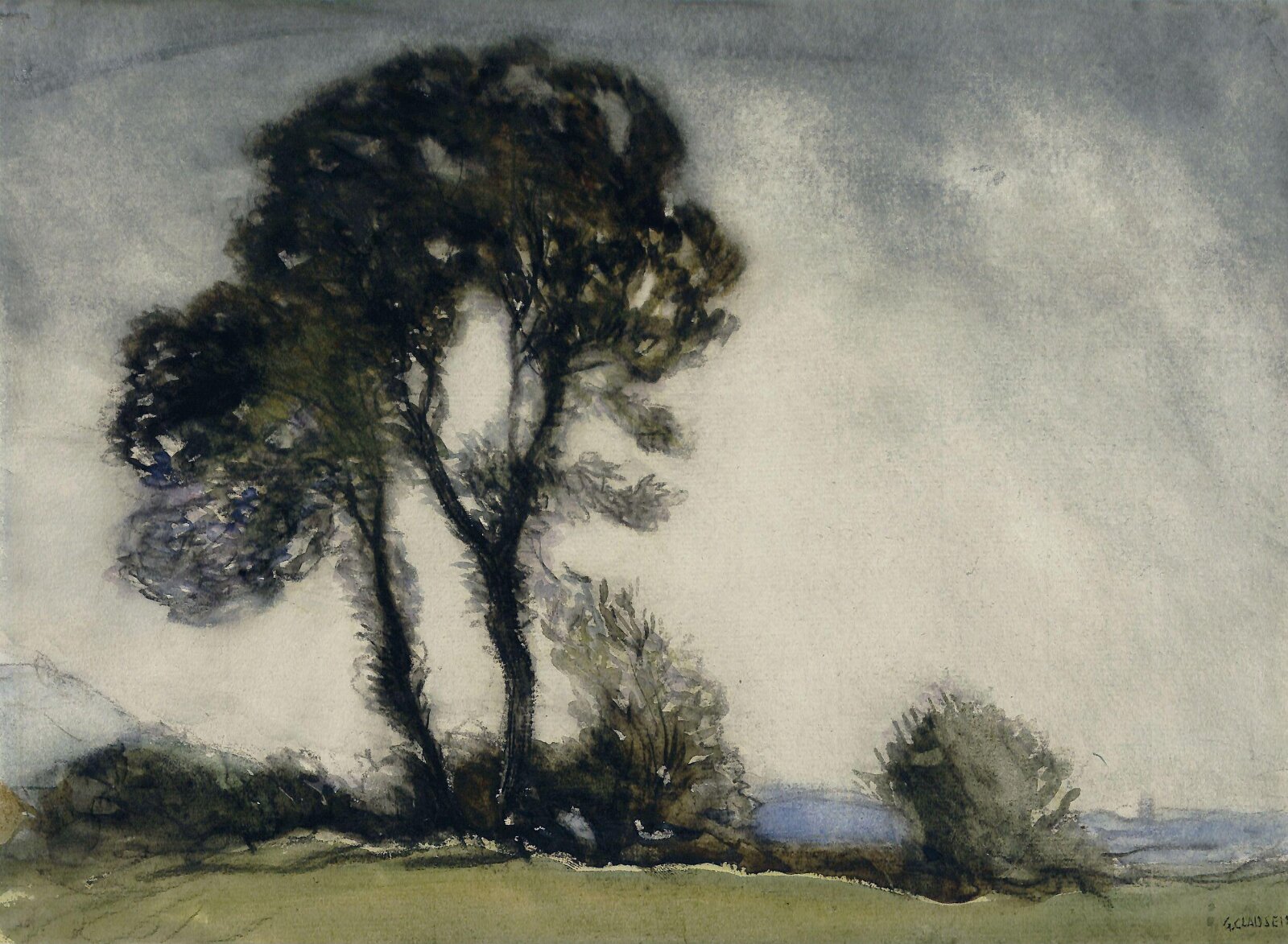 The Two Trees, George Clausen, ca. 1875-1935