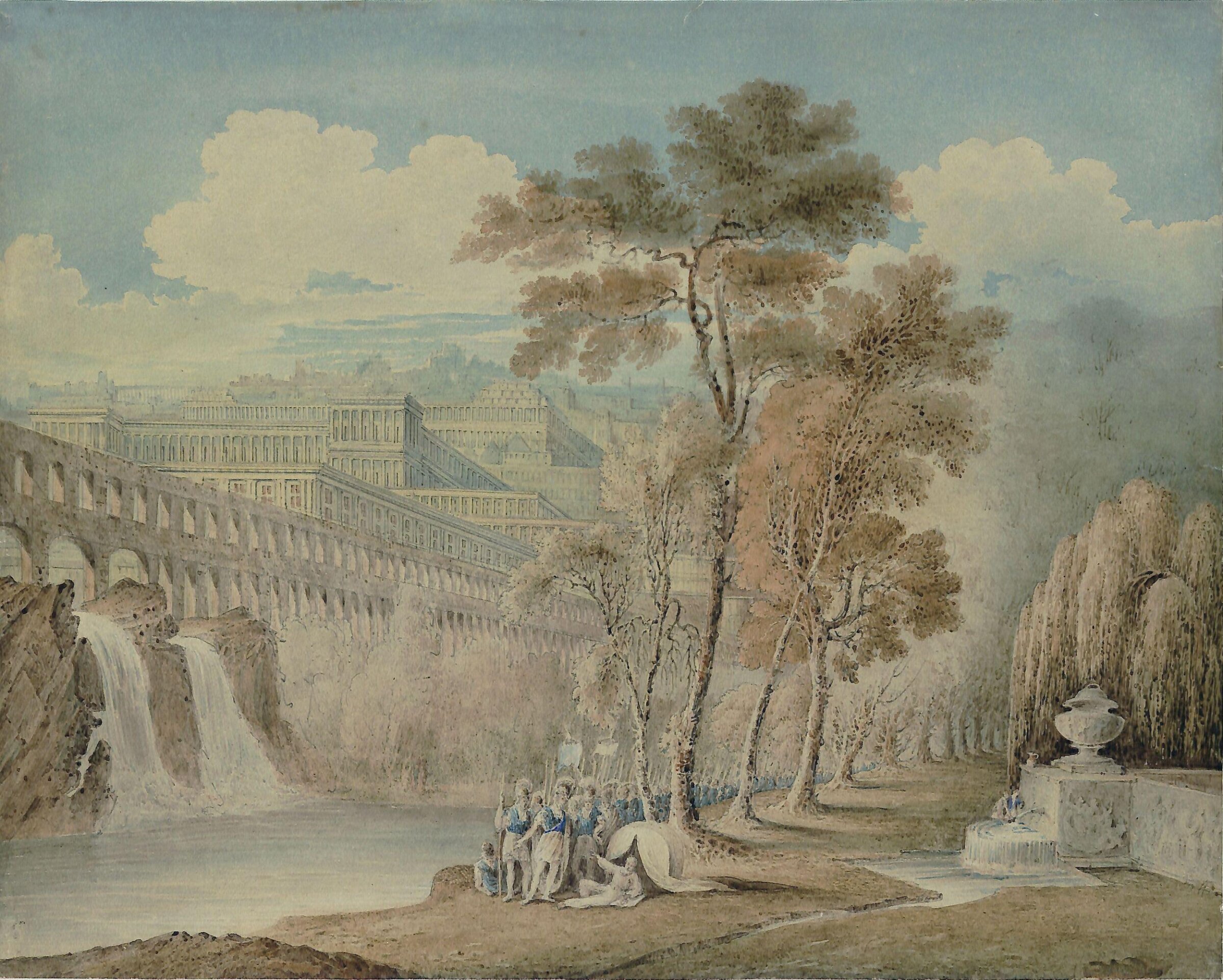 Alexander and Diogenes, John Martin, early 19th century