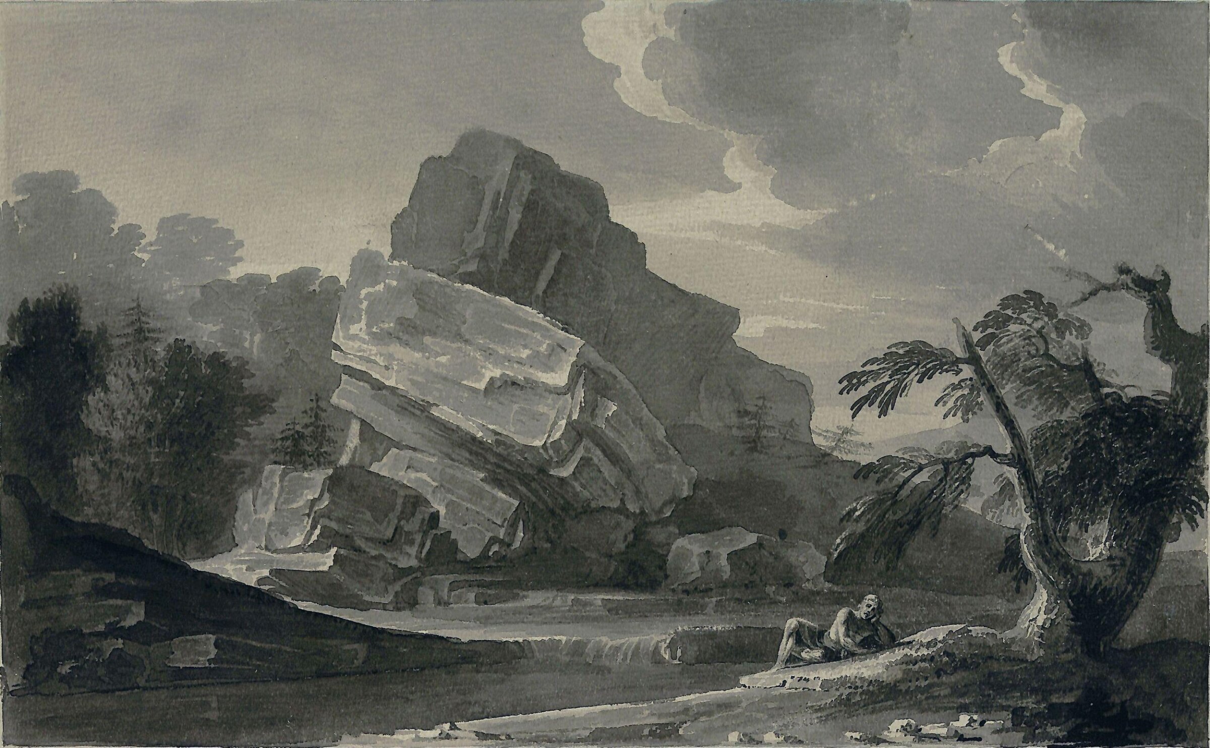 The great rocks, John Martin, ca. early 19th century
