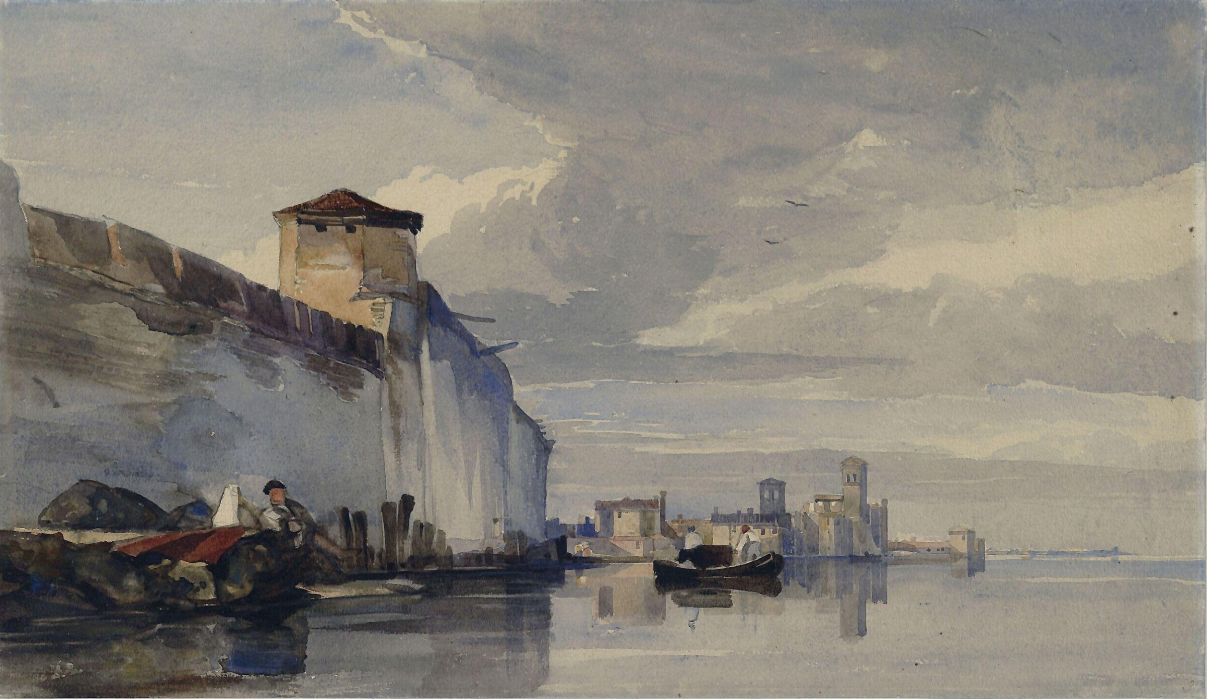 The Arsenal and the Fondamenta Nuova, Venice, Muller, ca. 1835-45