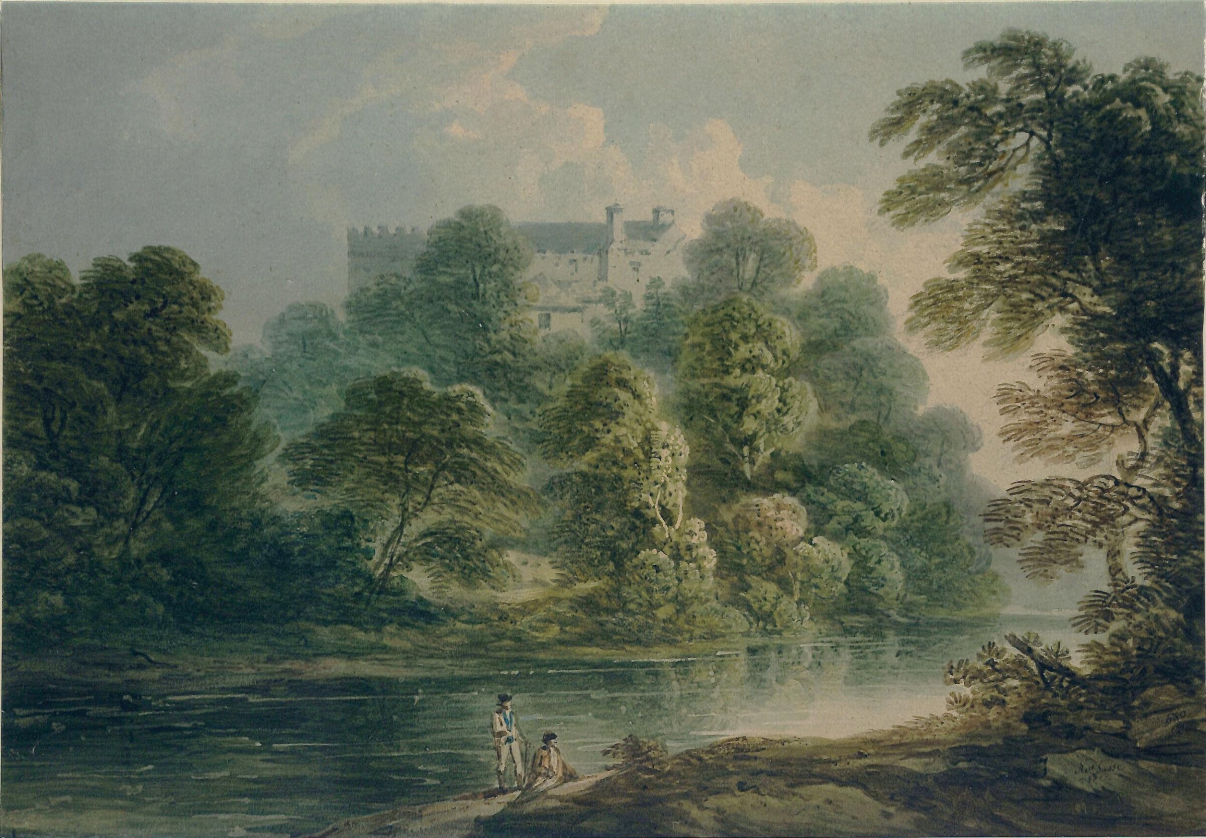 Castle on the Liffey, Ireland, Richard Sasse, 1812