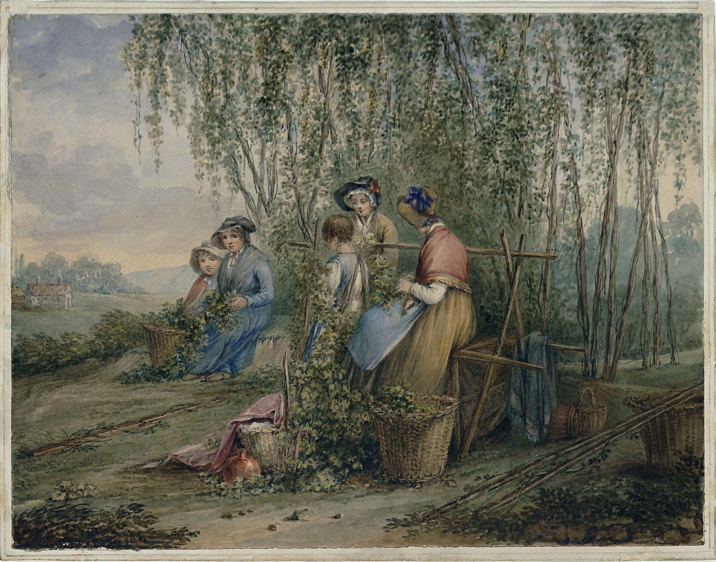 A Hop Garden, William Frederick Witherington, c. 1805 - 1865