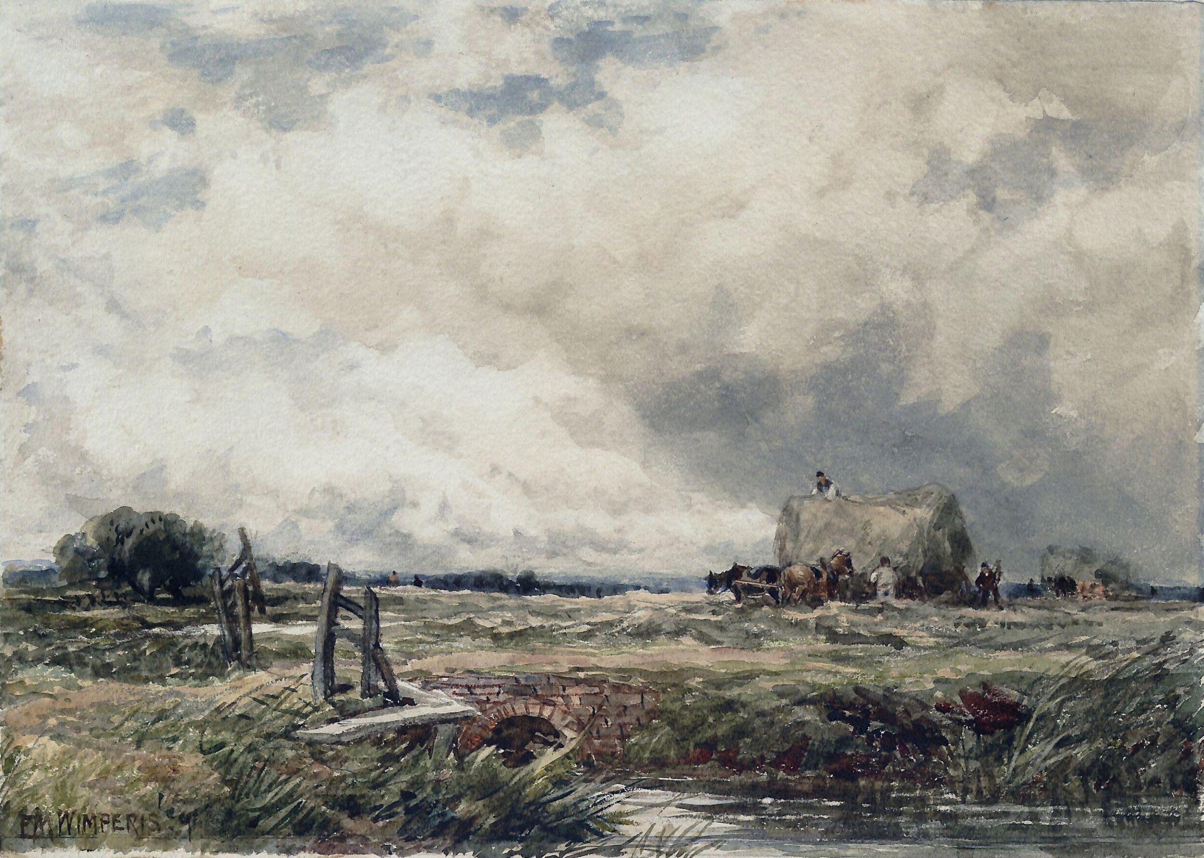 A Hayfield at Amberley, Edmund Morison Wimperis, late 19th Century