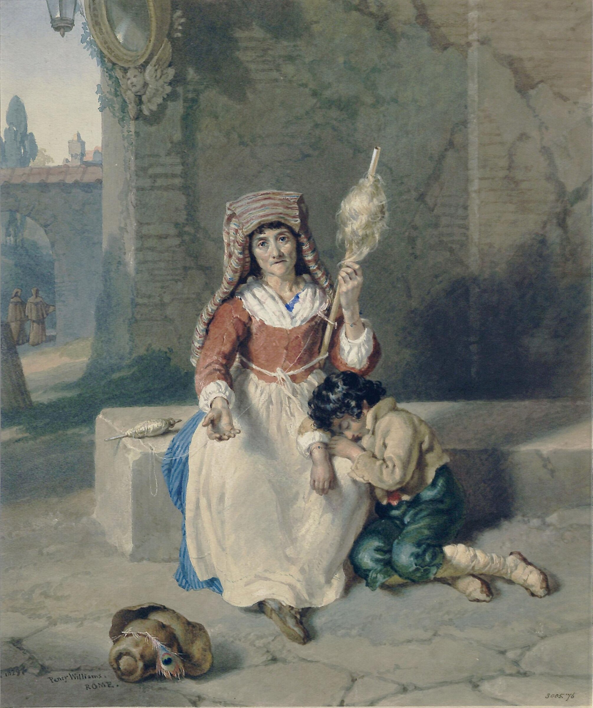 Roman Beggars in the costume of Subiaco, Penry Williams, c. 1829