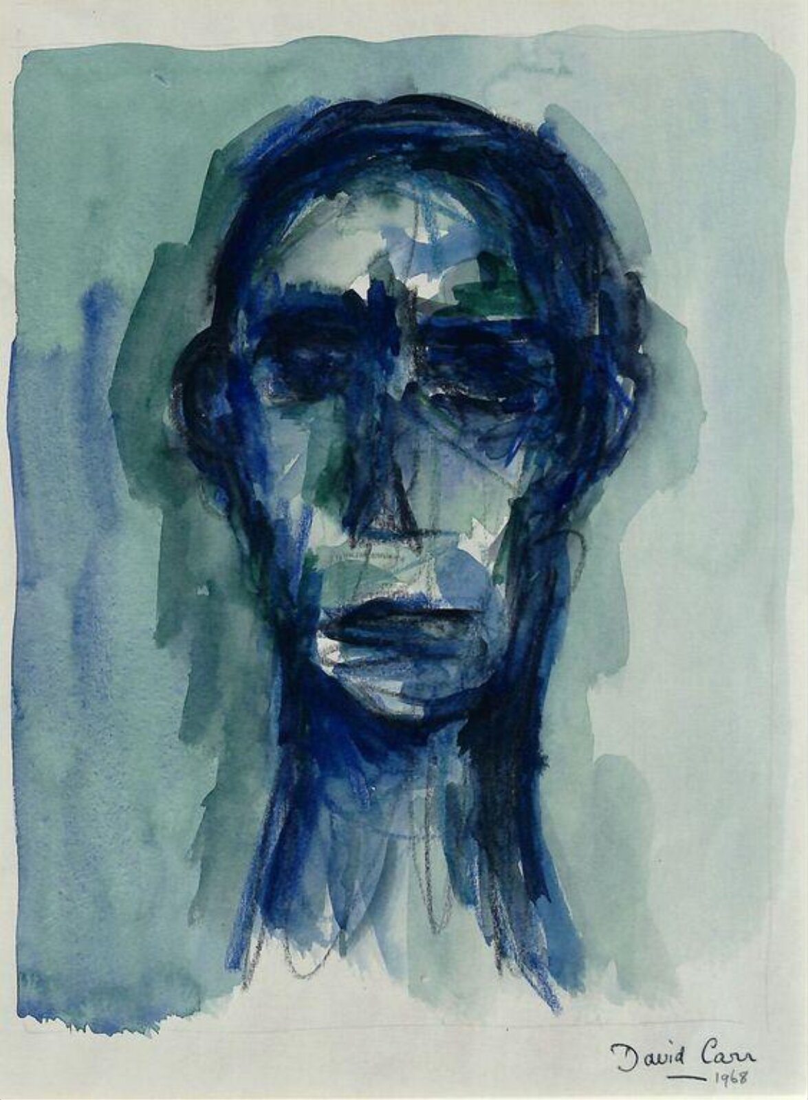 Male Head, David Carr, 1968