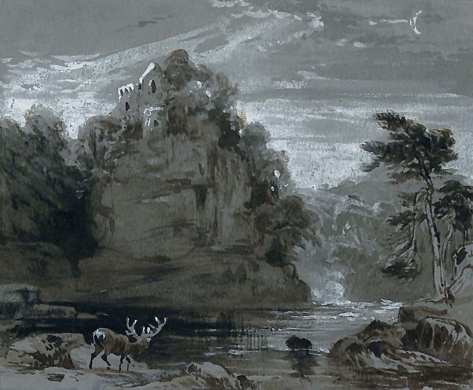 Highland scene, William Andrews Nesfield, 19th Century