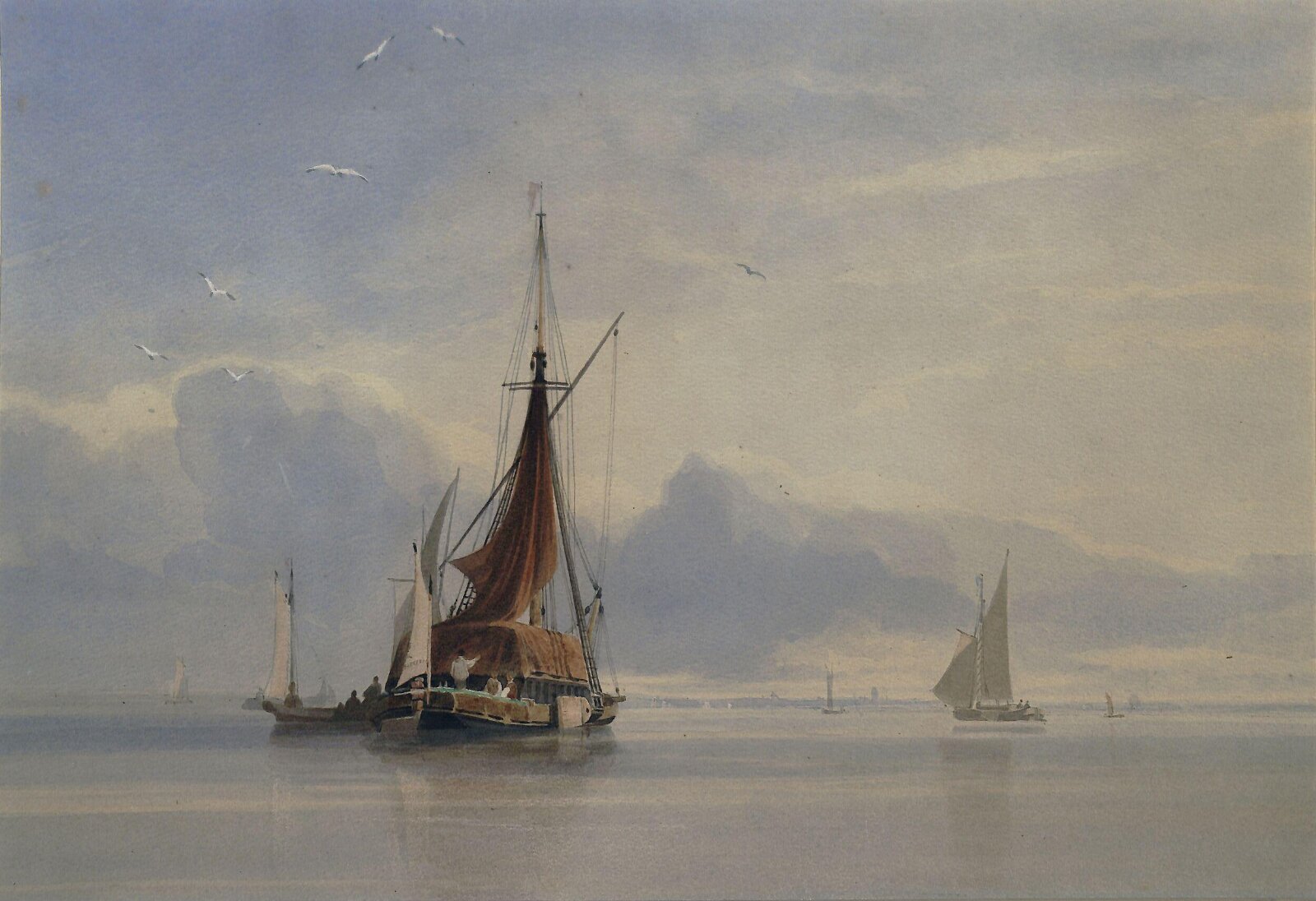 Marine View, Miles Edmund Cotman, ca. 1830-1850