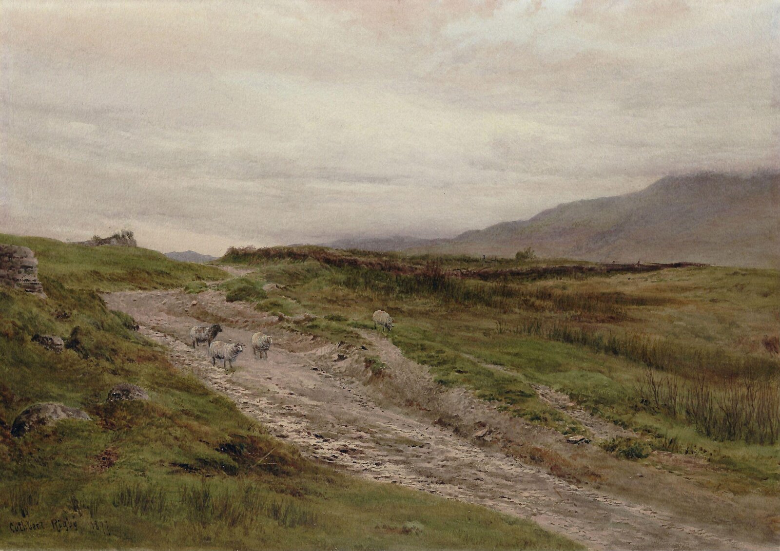 On the Moors, Cuthbert Rigby, 1877
