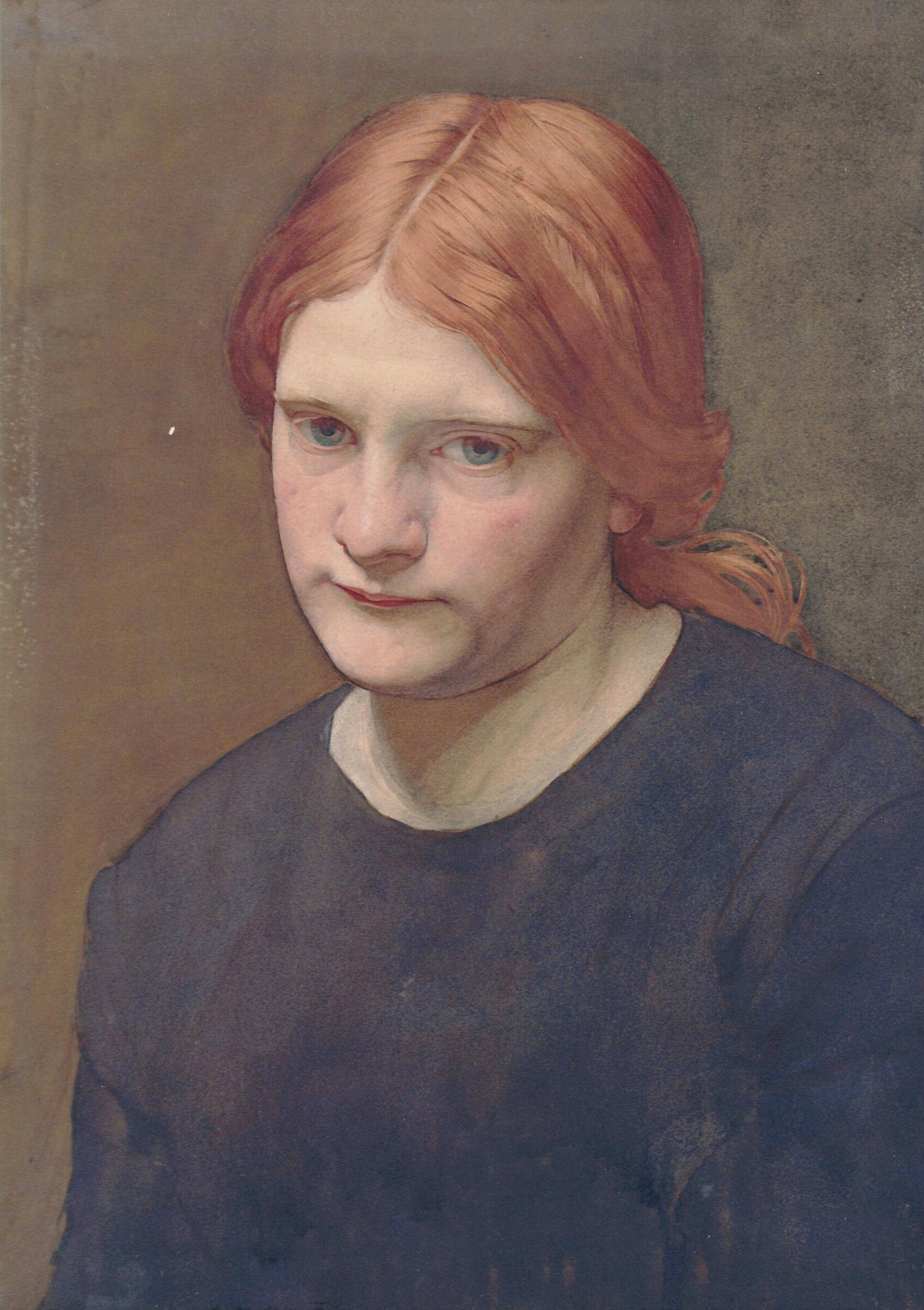 Girl with Red Hair, Benjamin Williams, ca. 1890-1920