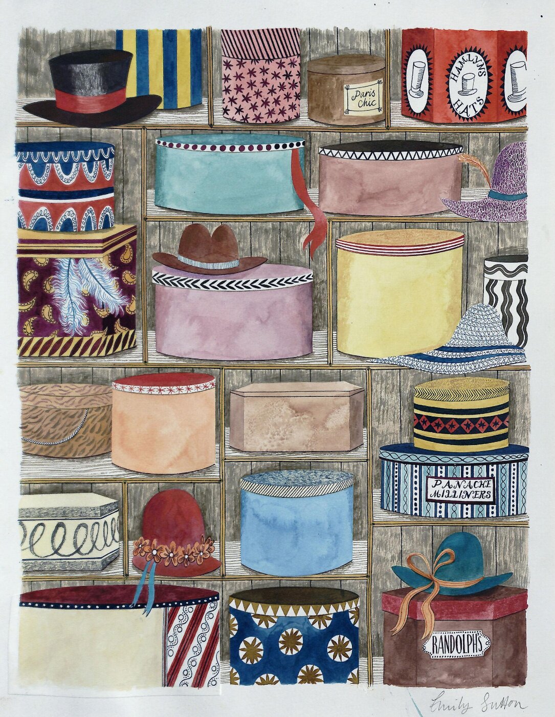 Emily Sutton, The Hat Cupboard