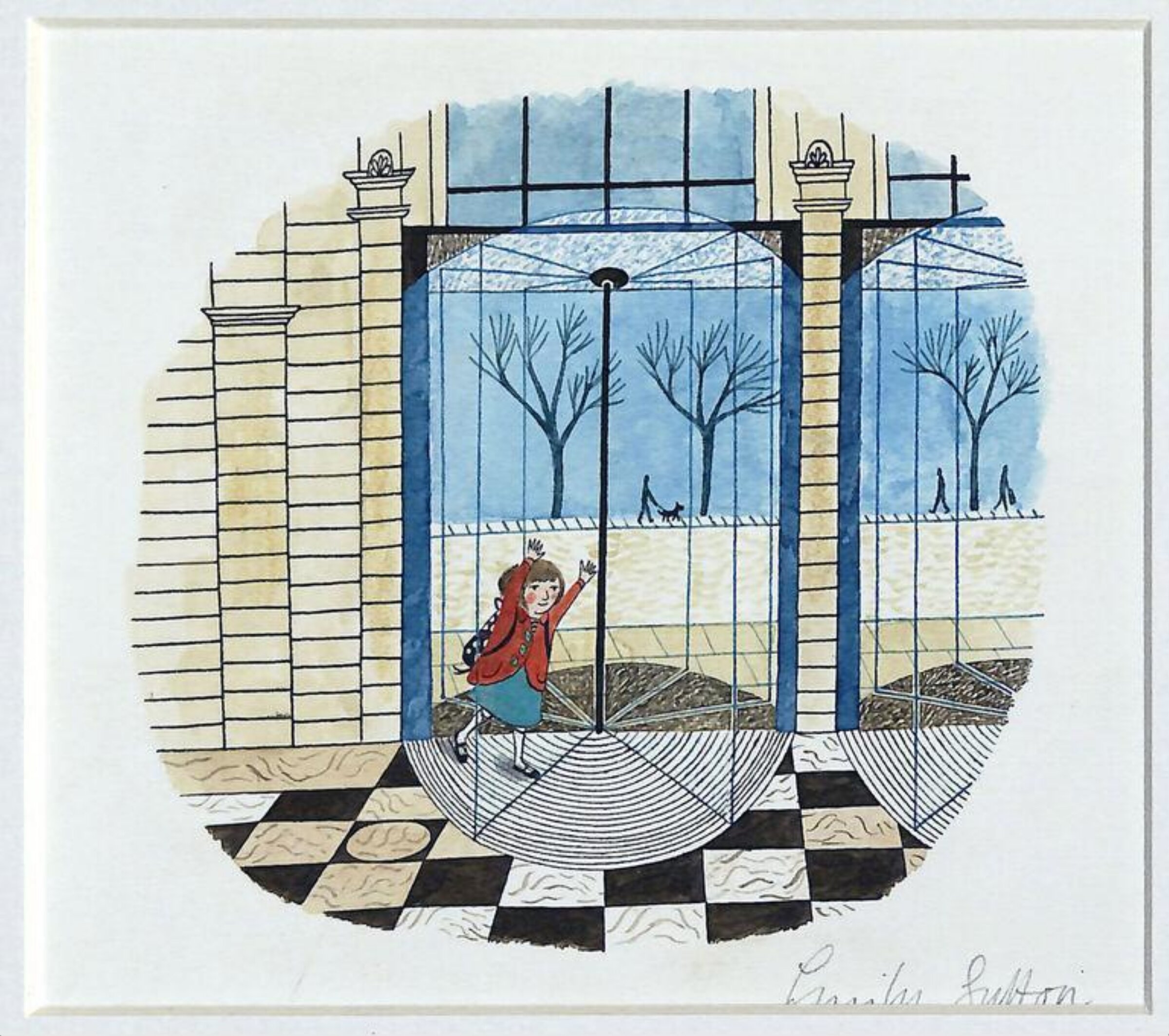 Clara Entering the Museum, Emily Sutton, 2011
