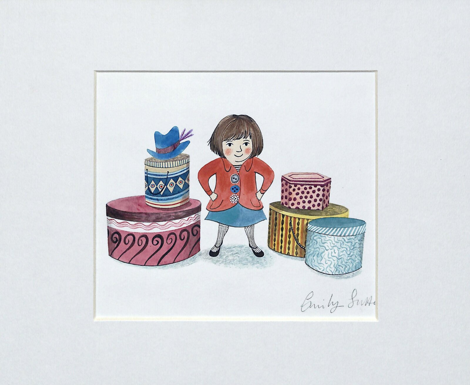 Clara among Hat Boxes, Emily Sutton, 2011