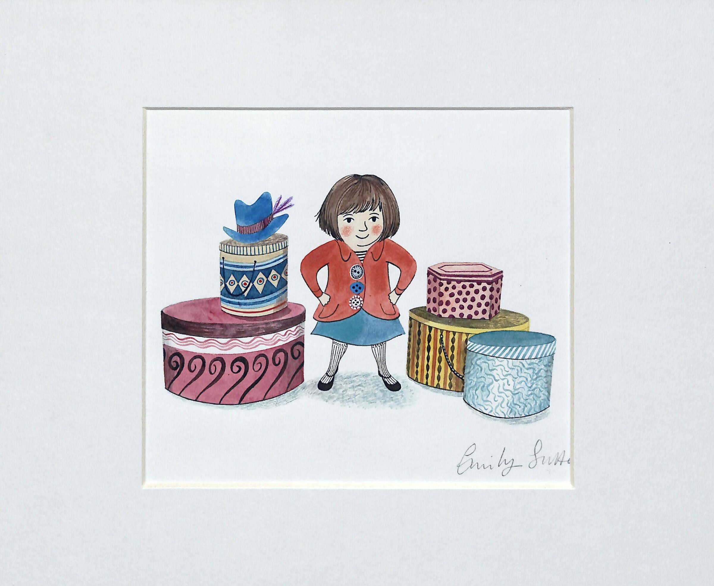 Clara among Hat Boxes, Emily Sutton, 2011