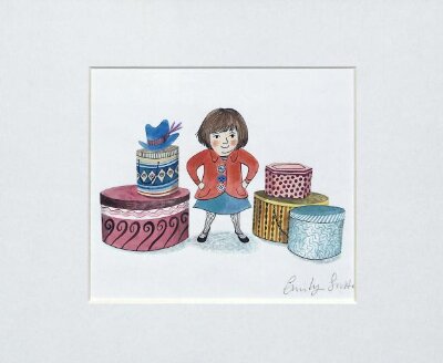 Clara among Hat Boxes