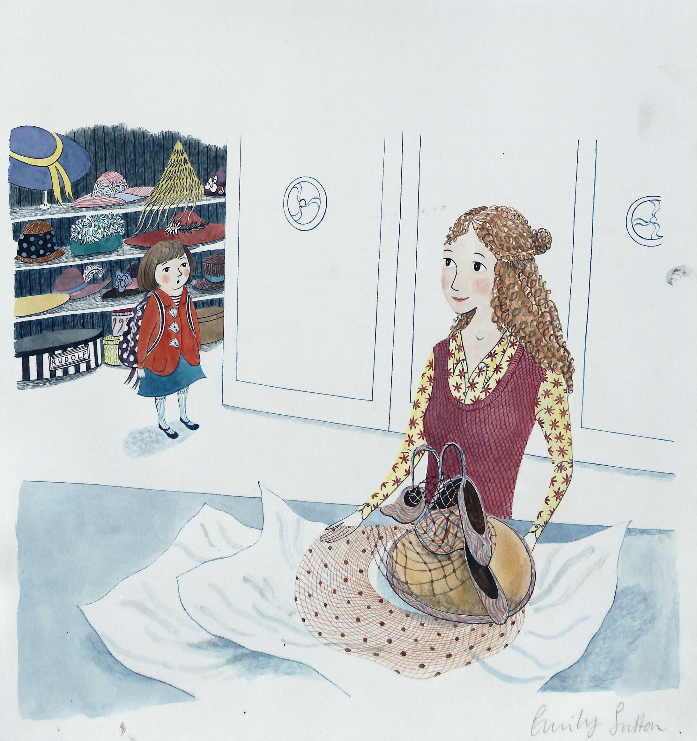 Clara in the Conservation Department, Emily Sutton, 2011
