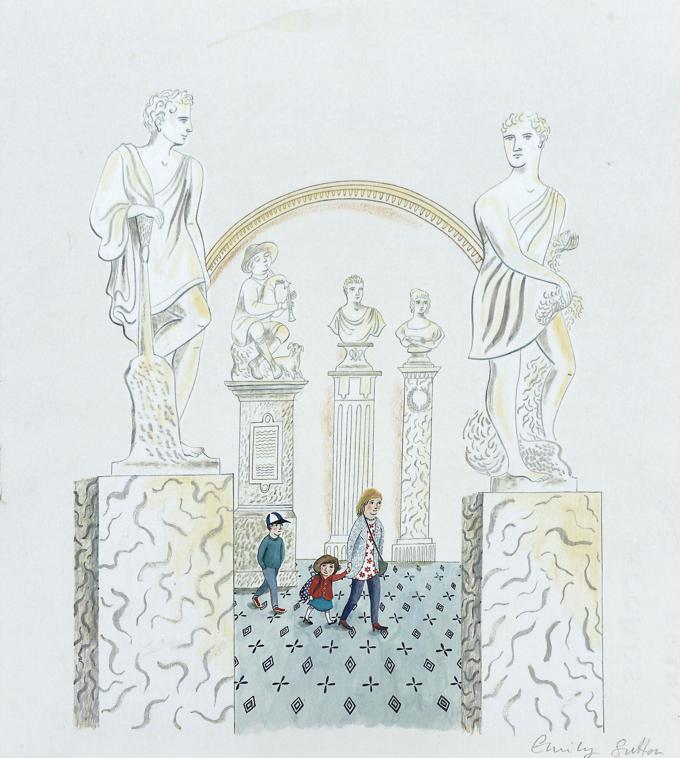 In the Sculpture Gallery