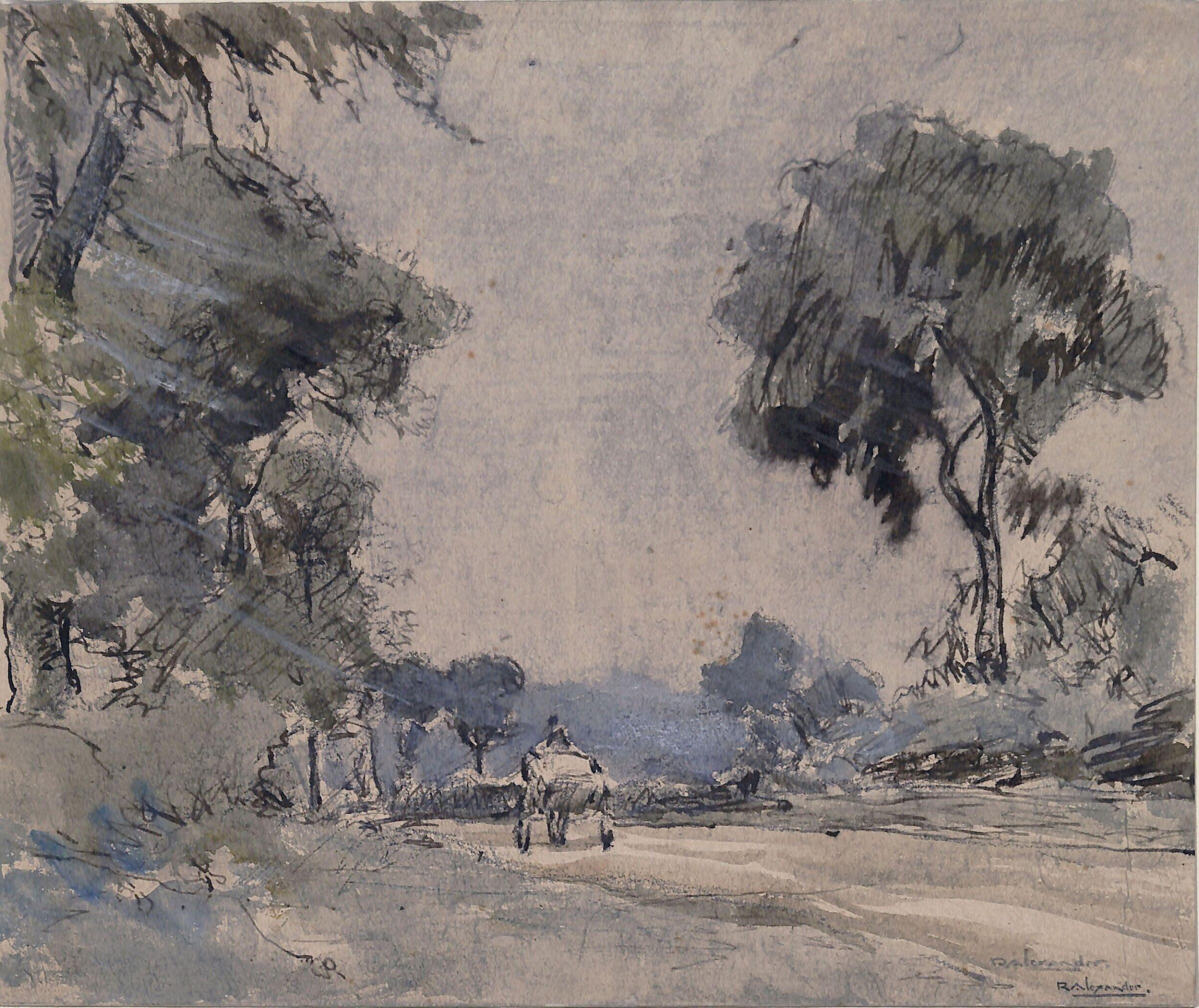 Rainy Afternoon, Robert Graham Dryden Alexander, ca. 1900-1922