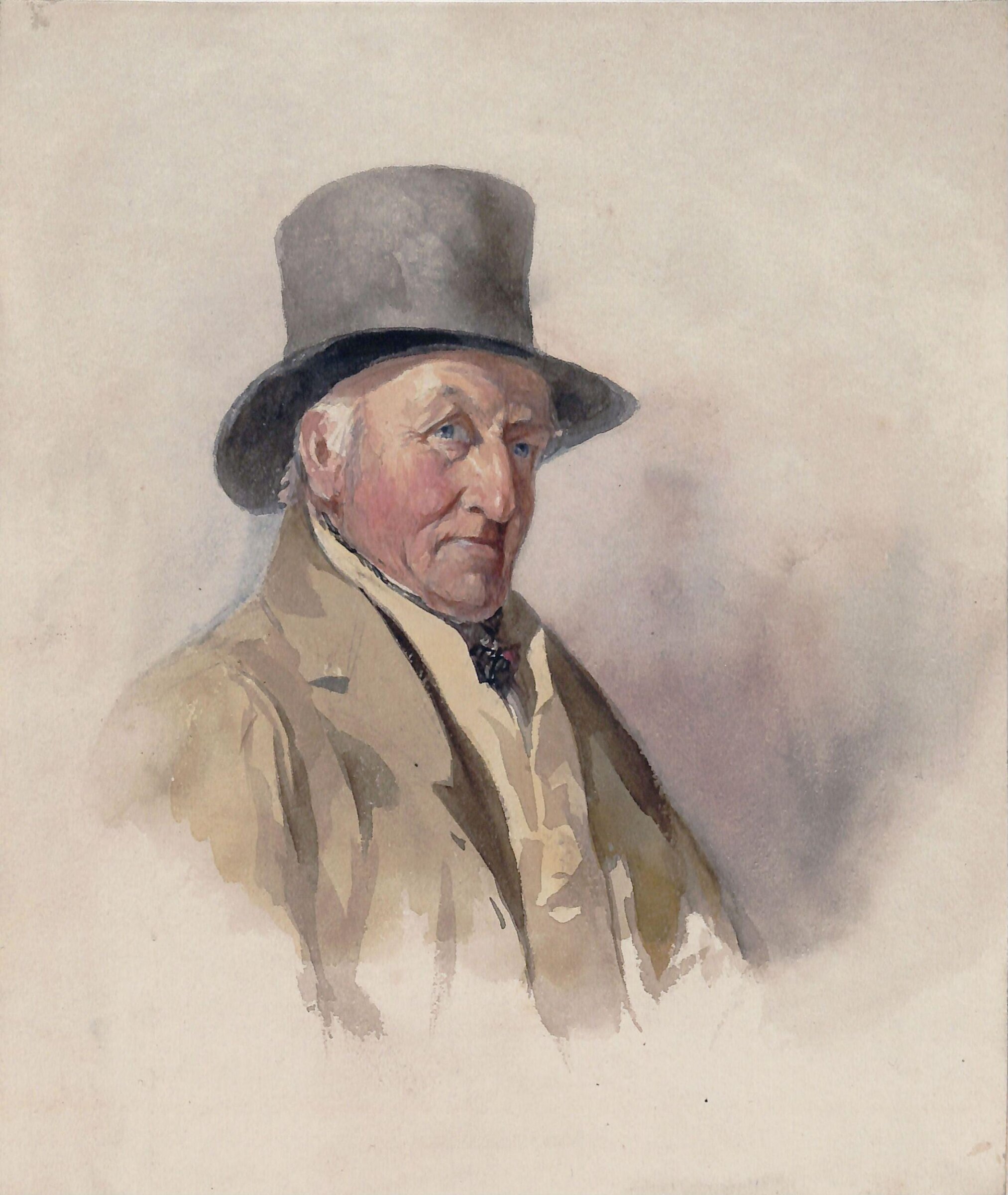 Thomas Worley, Bailiff at Ashurst, at the age of 83, Thomas Allom, 1842