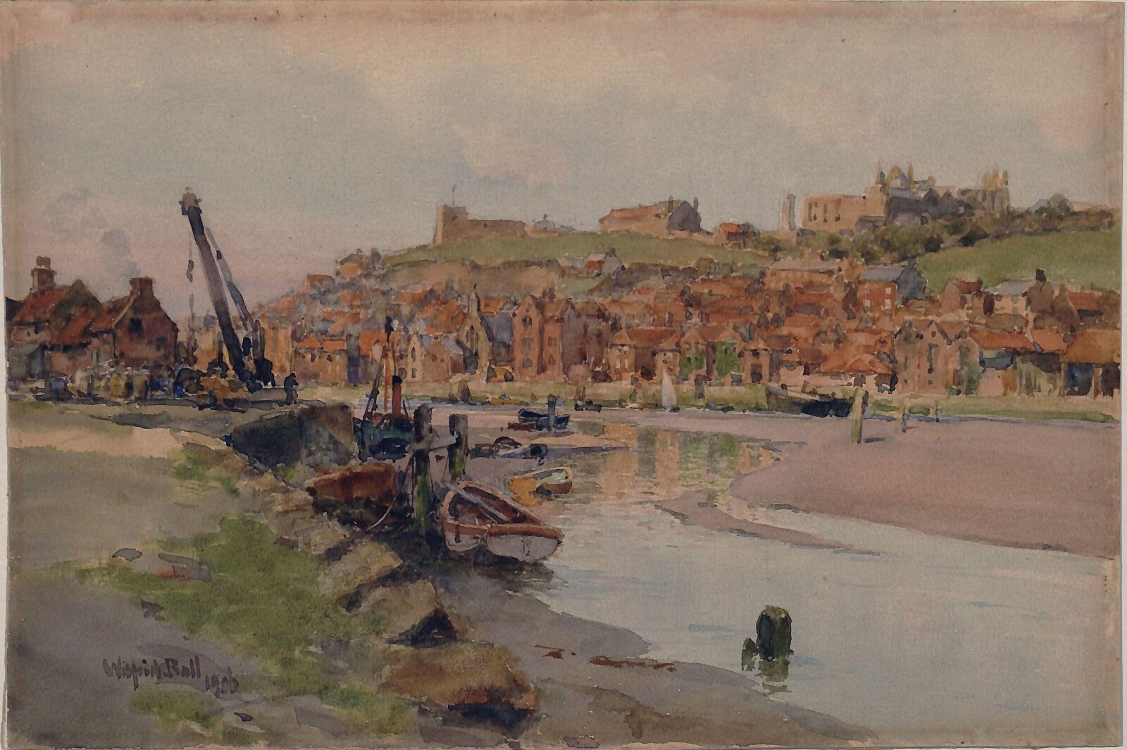 Rosy Evening, Whitby, Wilfrid Williams Ball, 1906