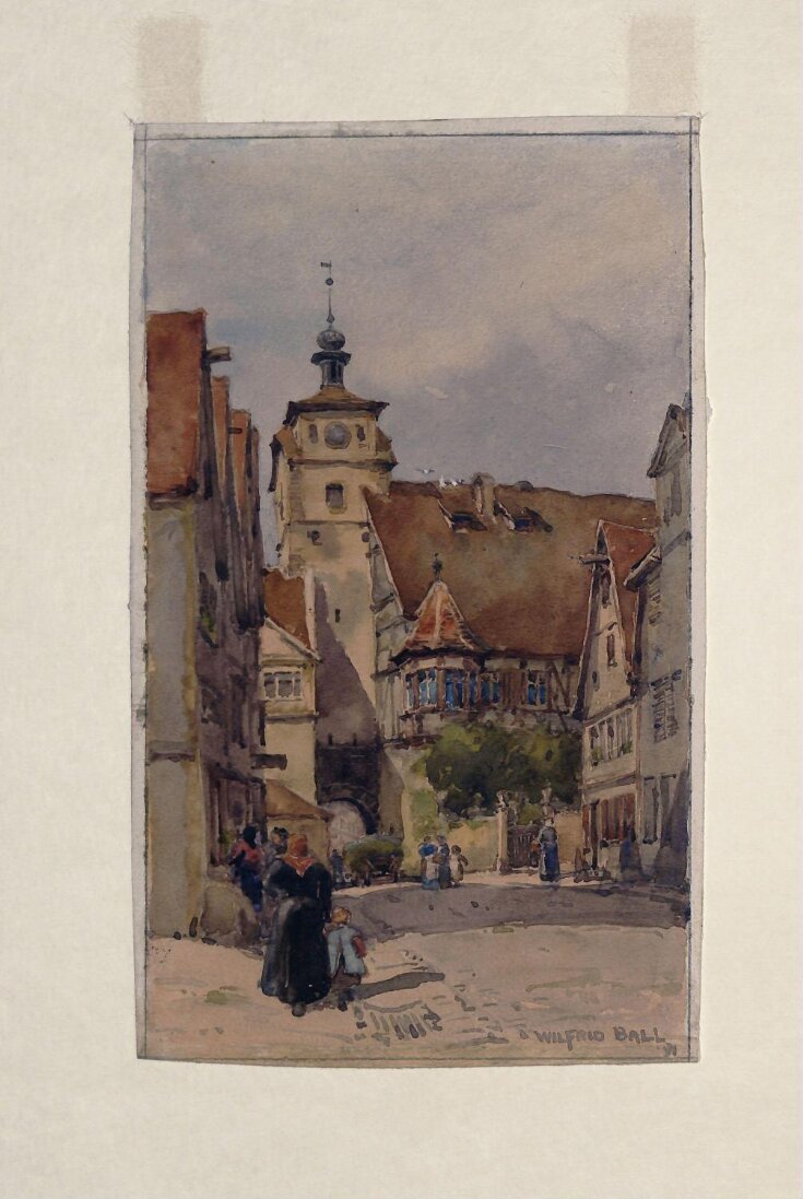 Street scene, Rotenburg, showing the White Tower and the Judentanzhaus top image
