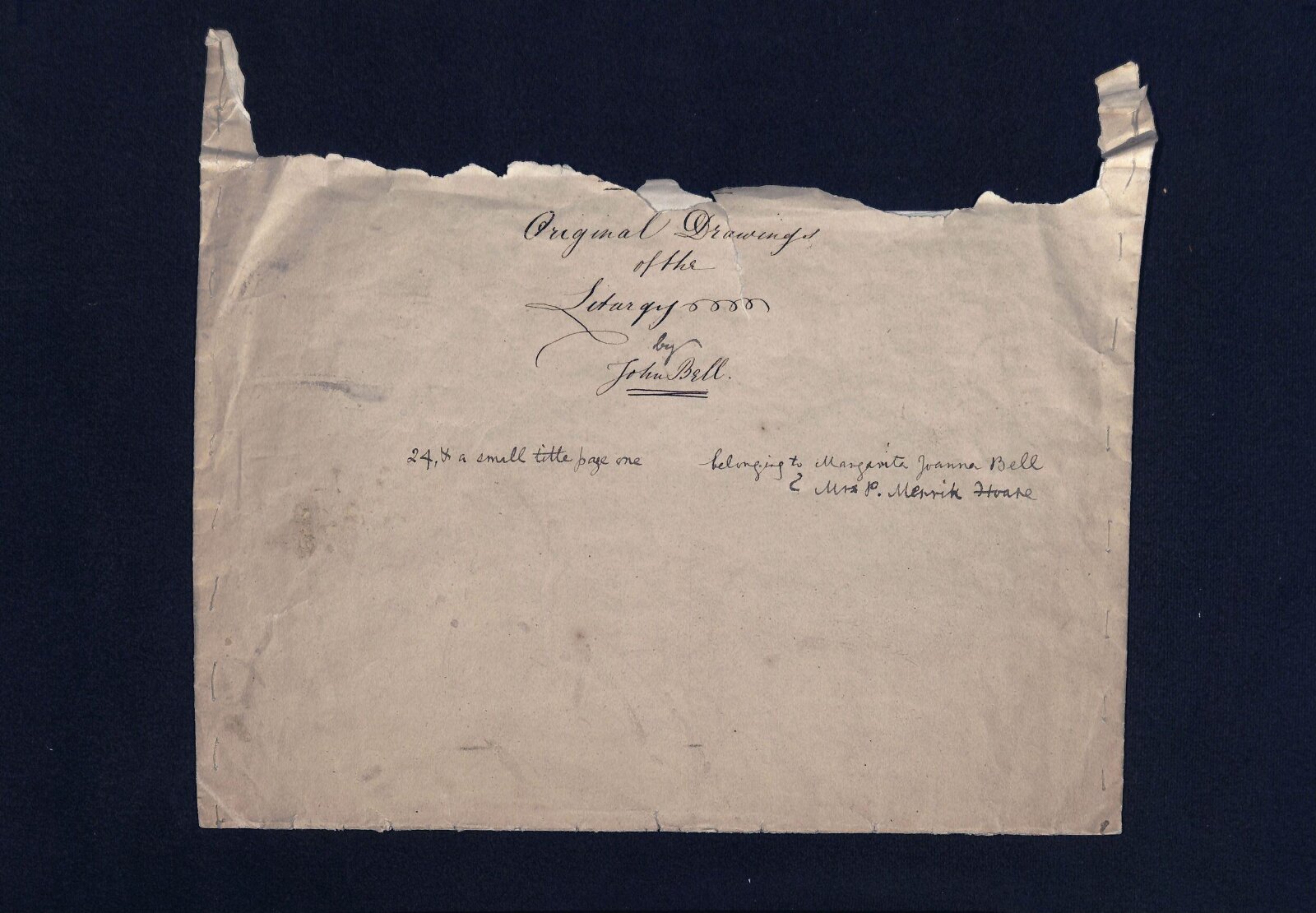 Drawing, John Bell, 1844