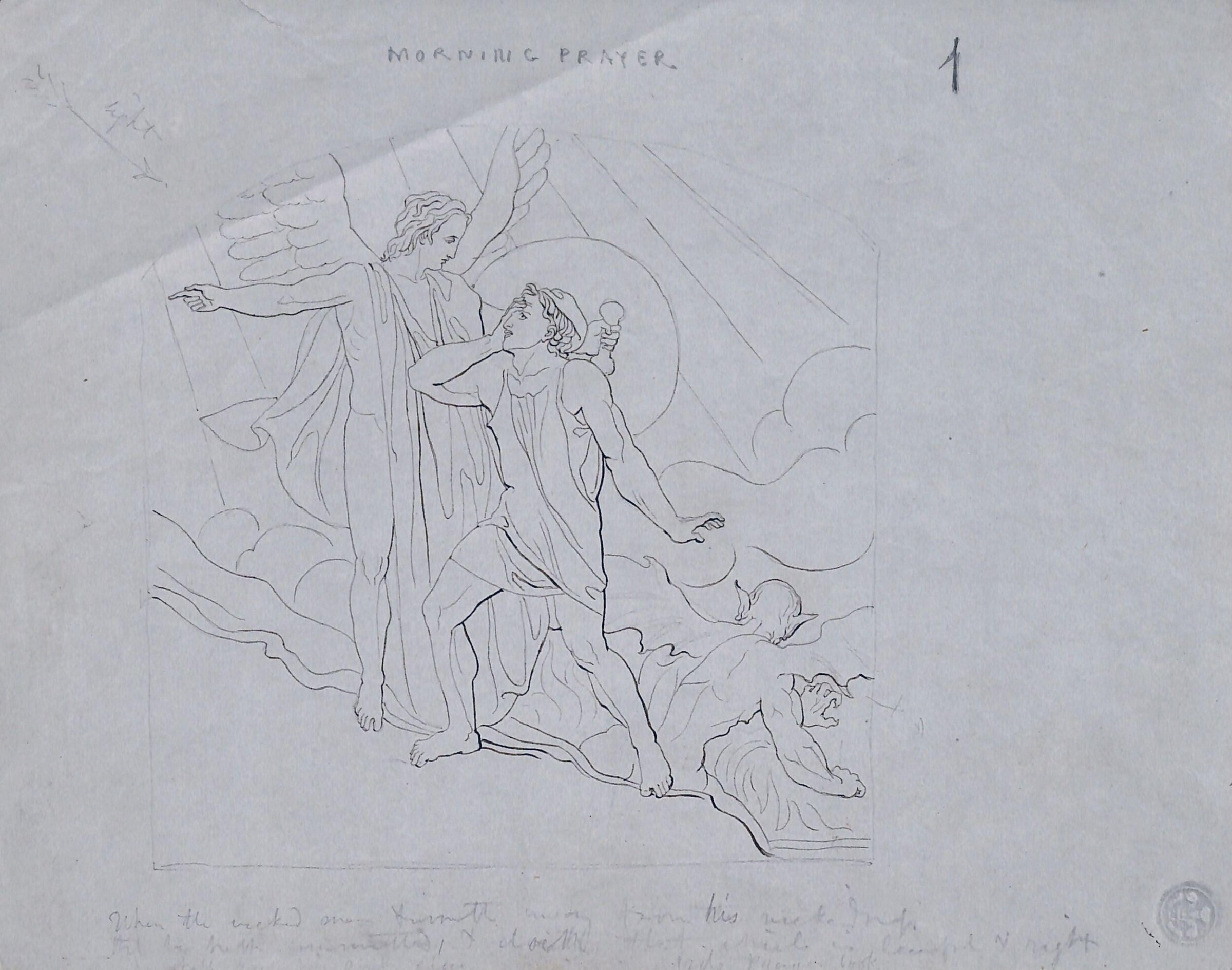 Design for Compositions from Morning and Evening Prayer, John Bell, 1844