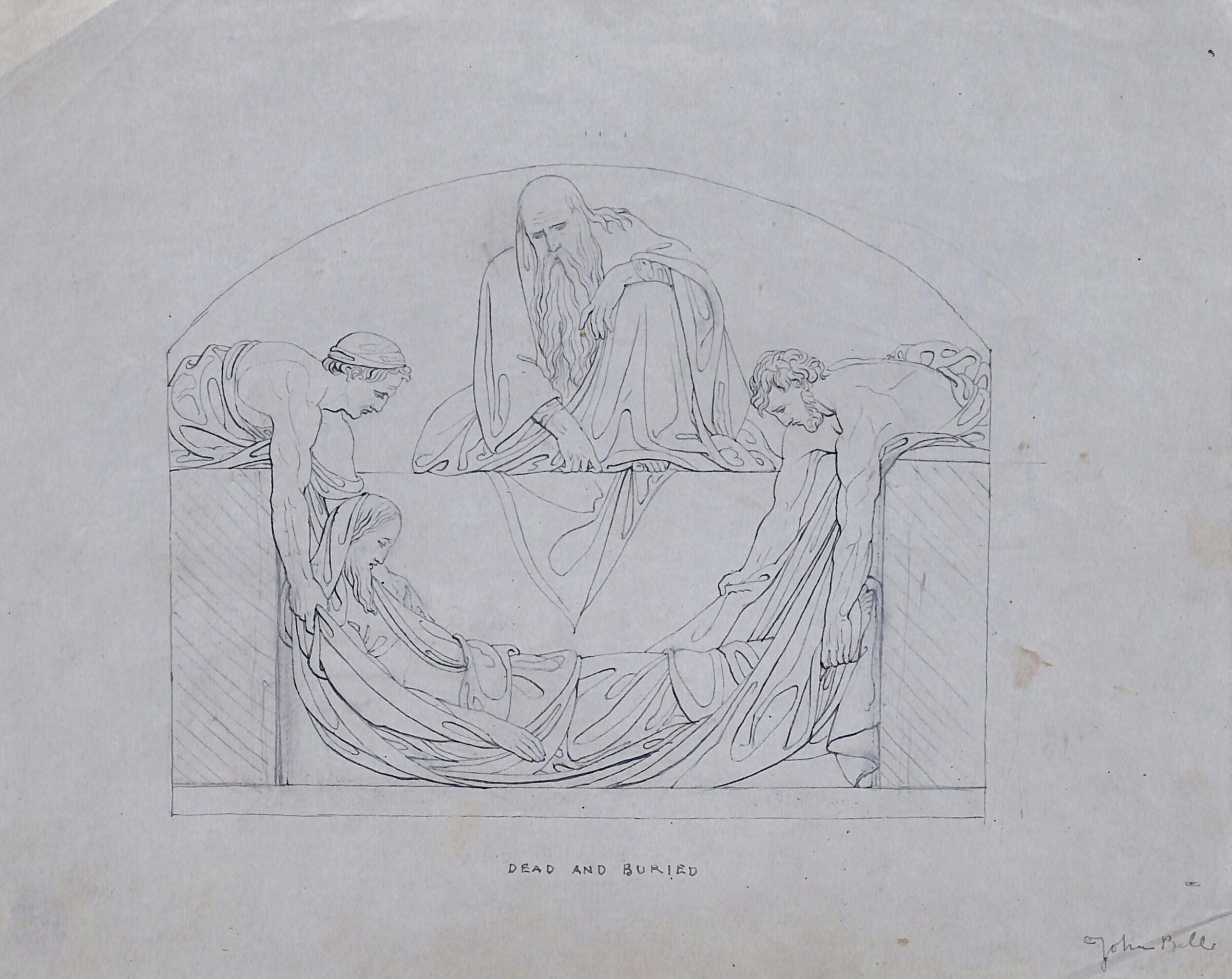Design for Compositions from Morning and Evening Prayer, John Bell, 1844
