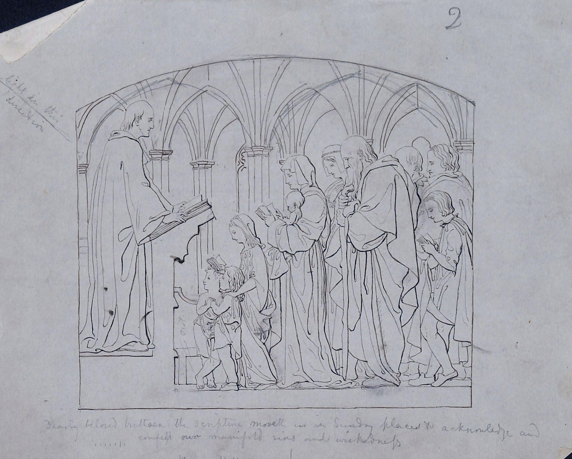 Design for Compositions from Morning and Evening Prayer, John Bell, 1844