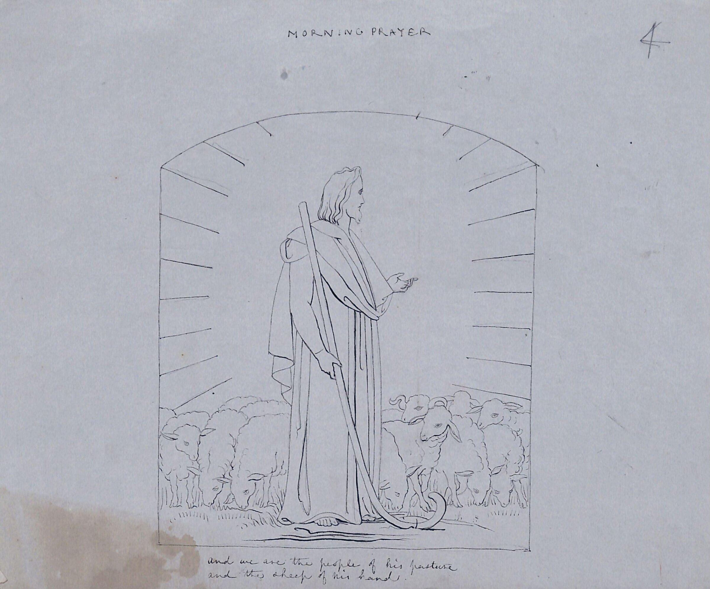 Design for Compositions from Morning and Evening Prayer, John Bell, 1844