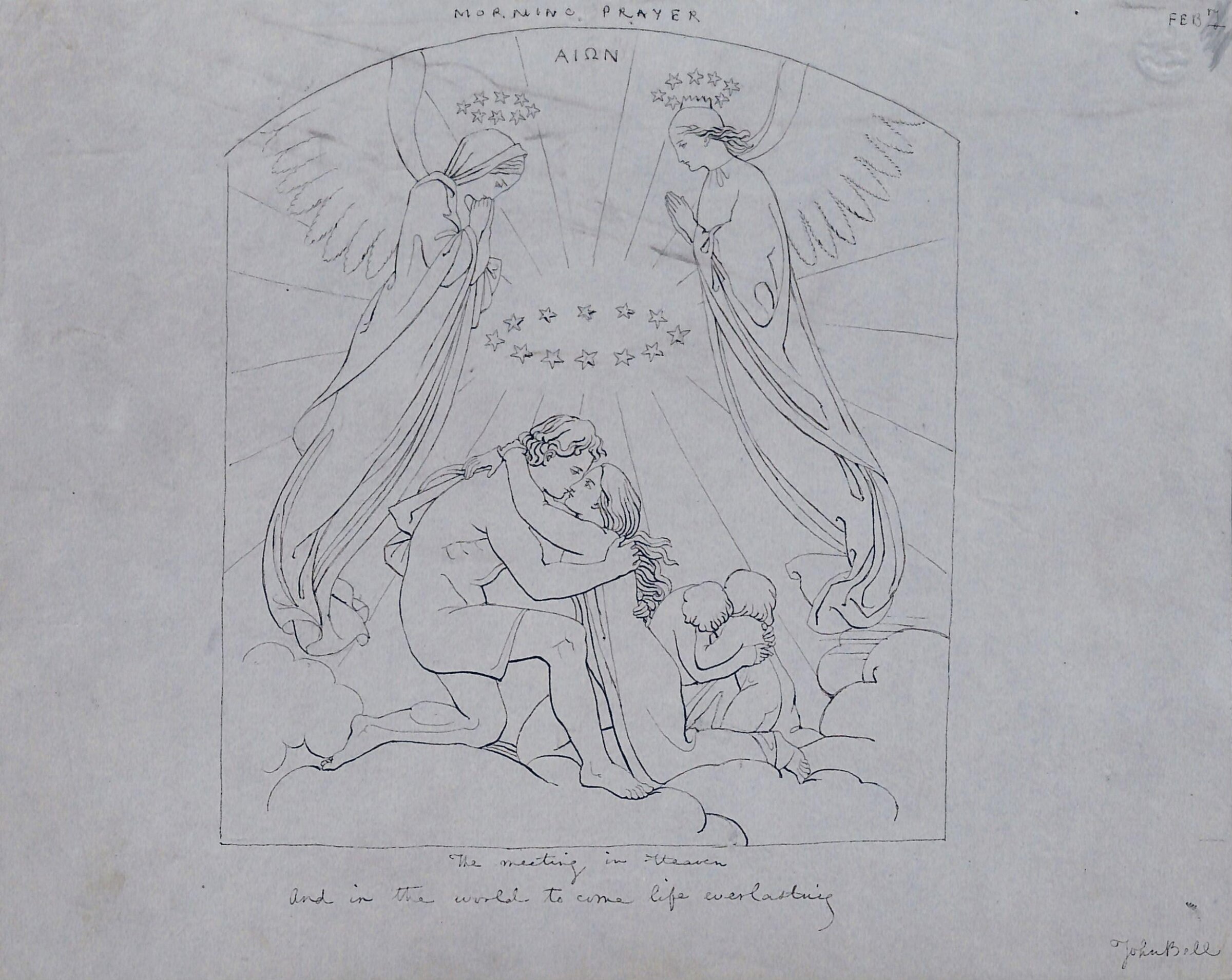 Design for Compositions from Morning and Evening Prayer, John Bell, 1844