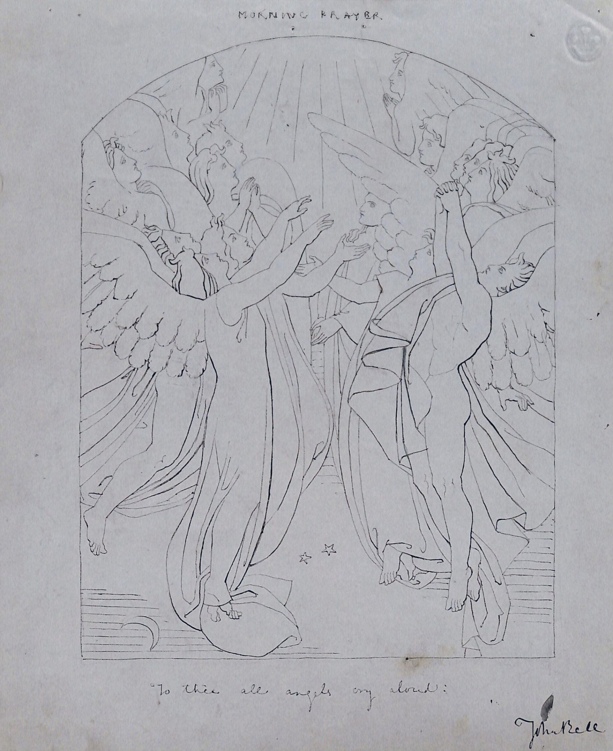 Design for Compositions from Morning and Evening Prayer, John Bell, 1844