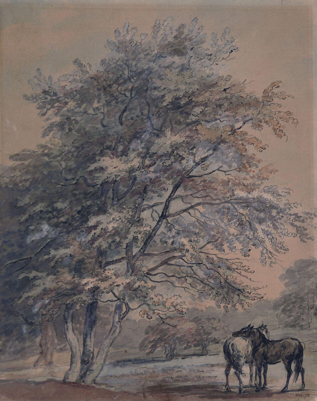 Trees and Horses, Barret, 1782