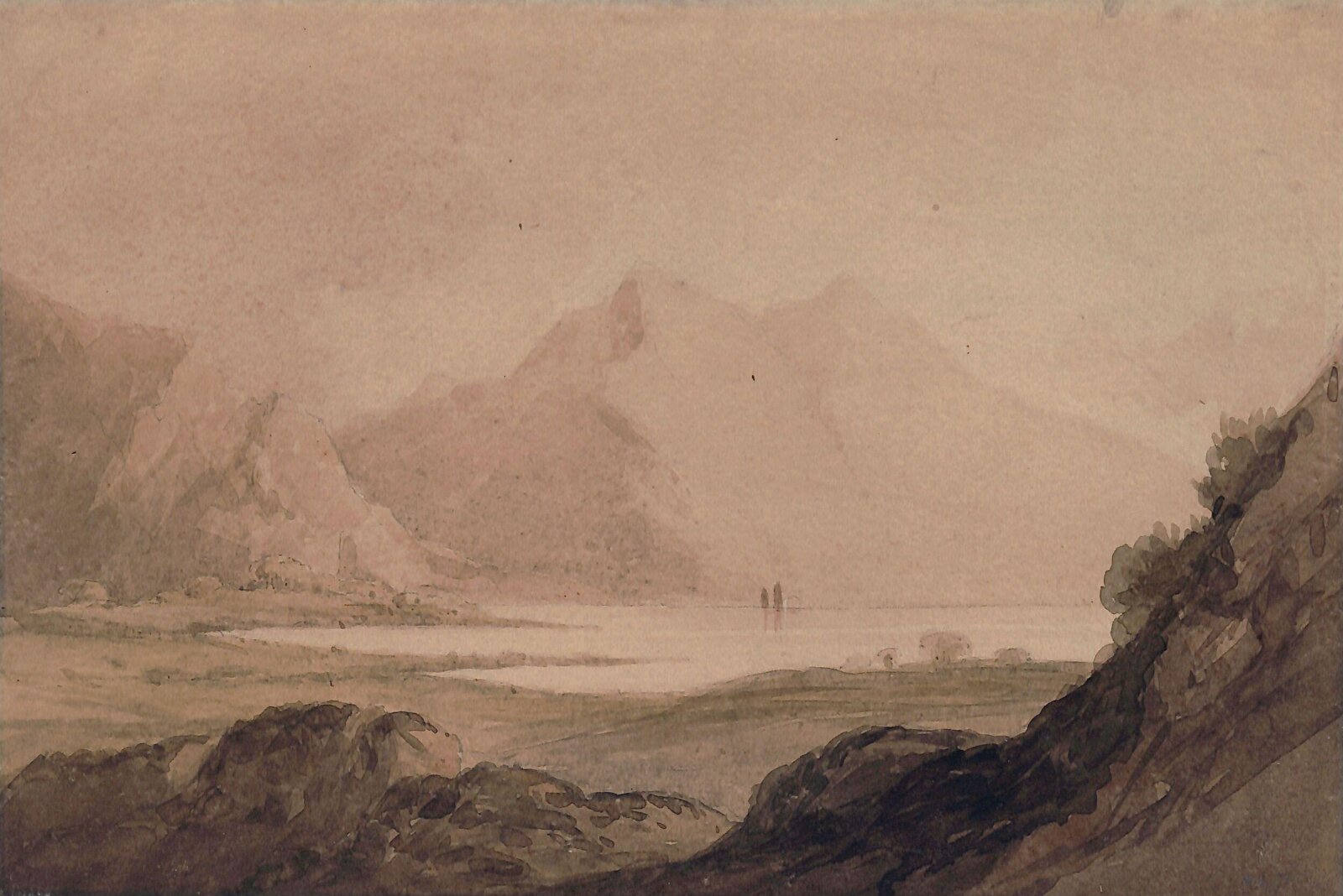 Snowdon with Llanberis Lake, Thomas Barker, ca. 1790-1840